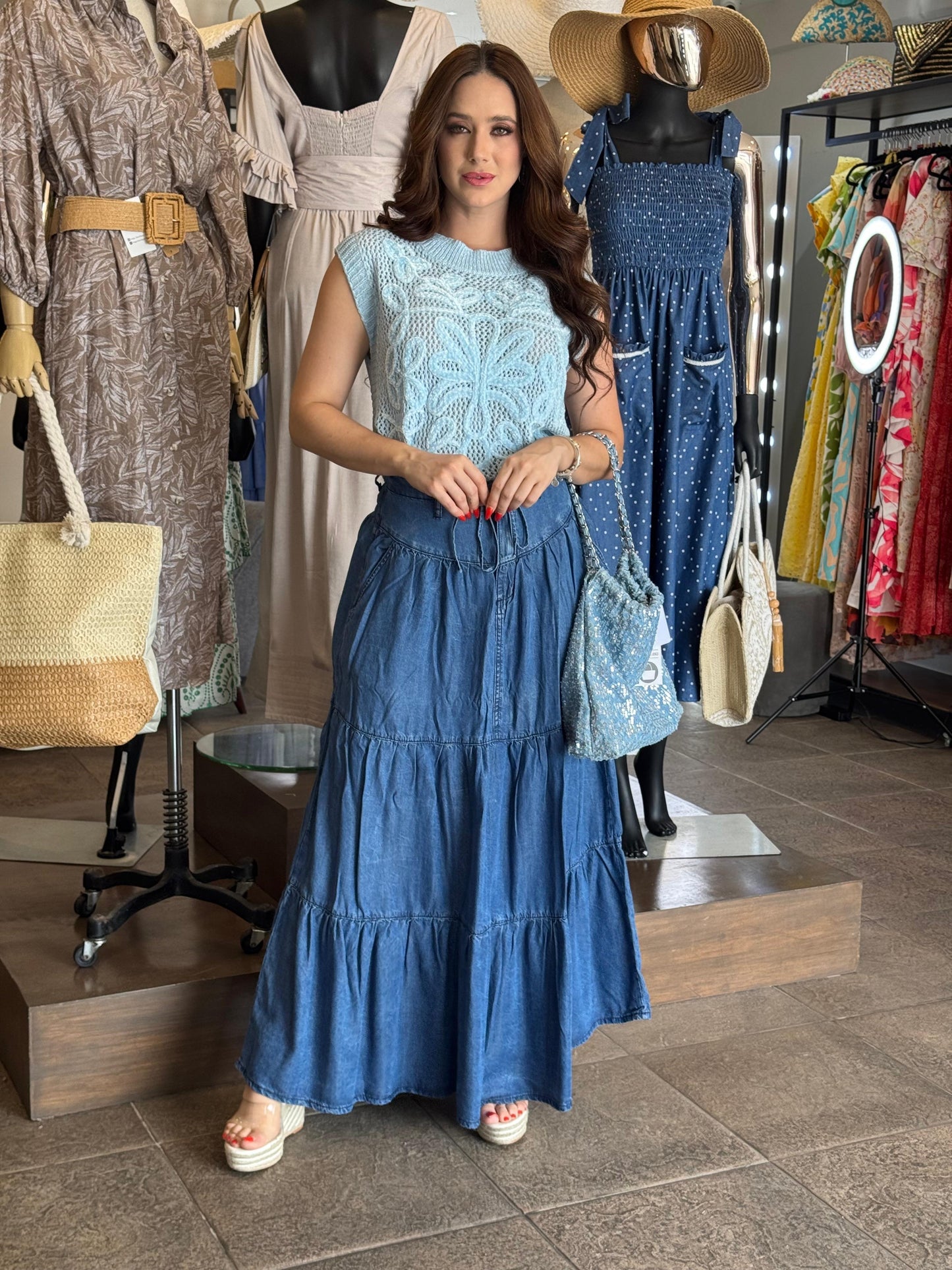 Indigo Breeze Skirt