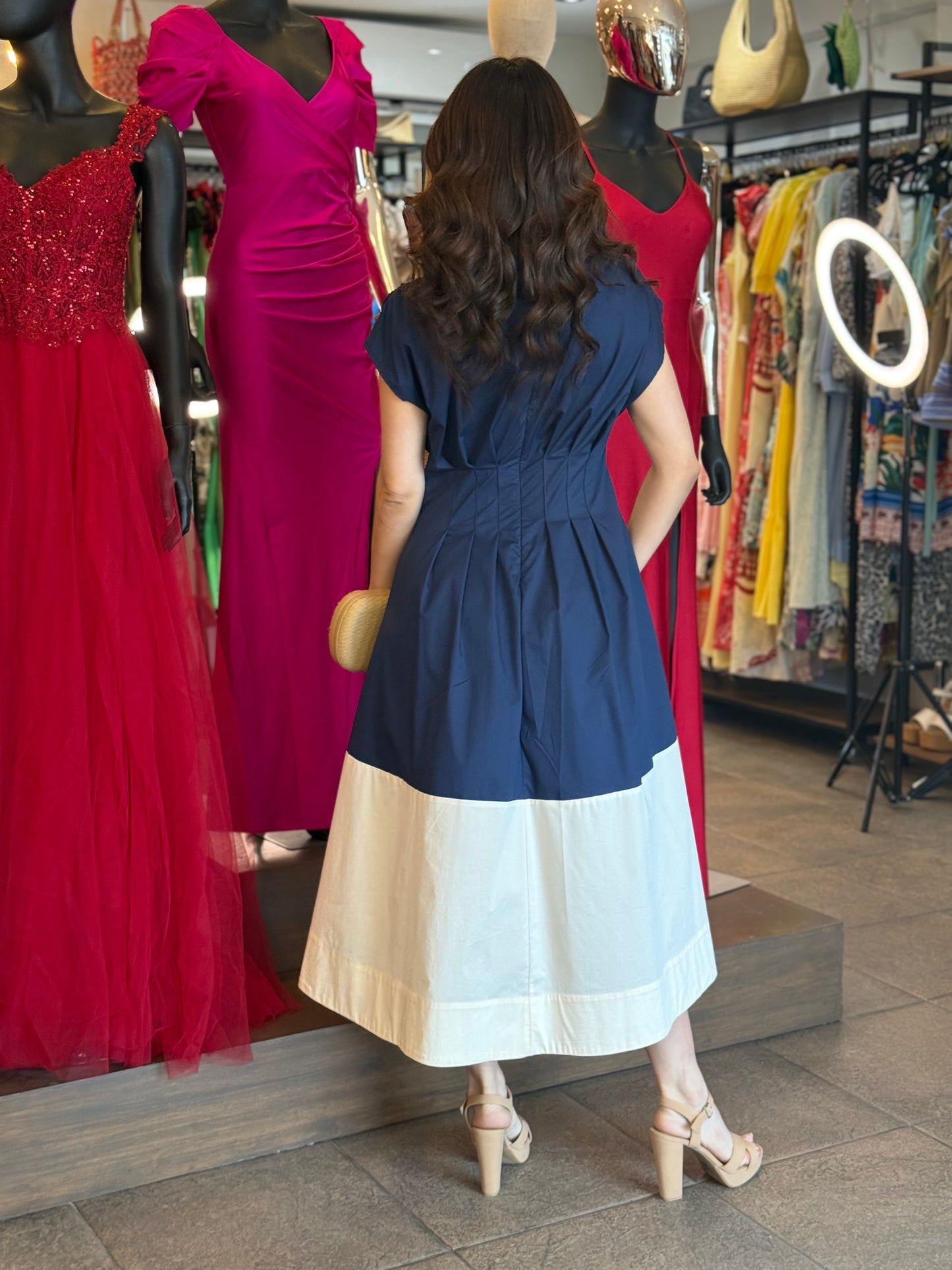 Marina Contrast Dress