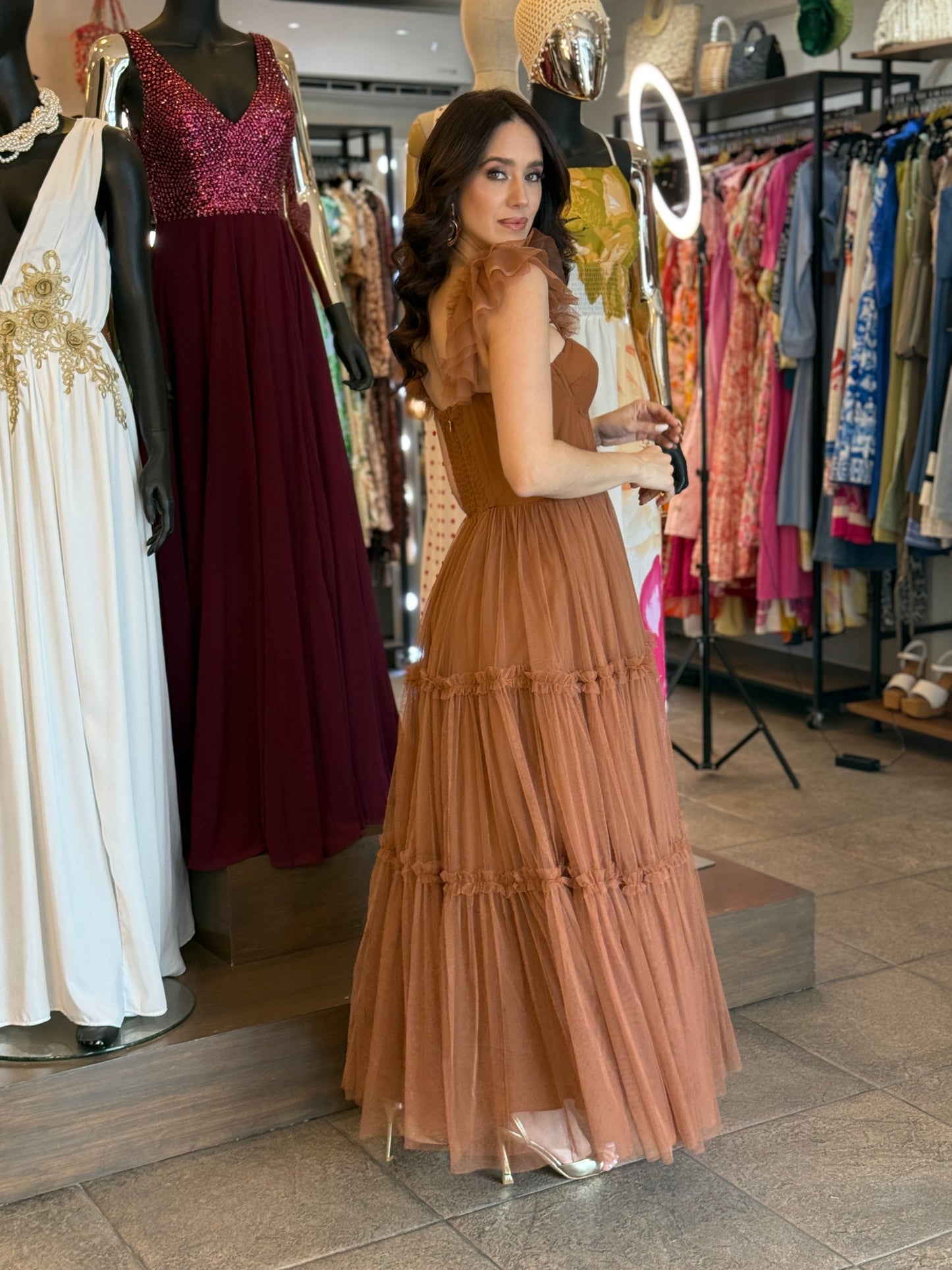 Vestido Caramel Tulle Dress