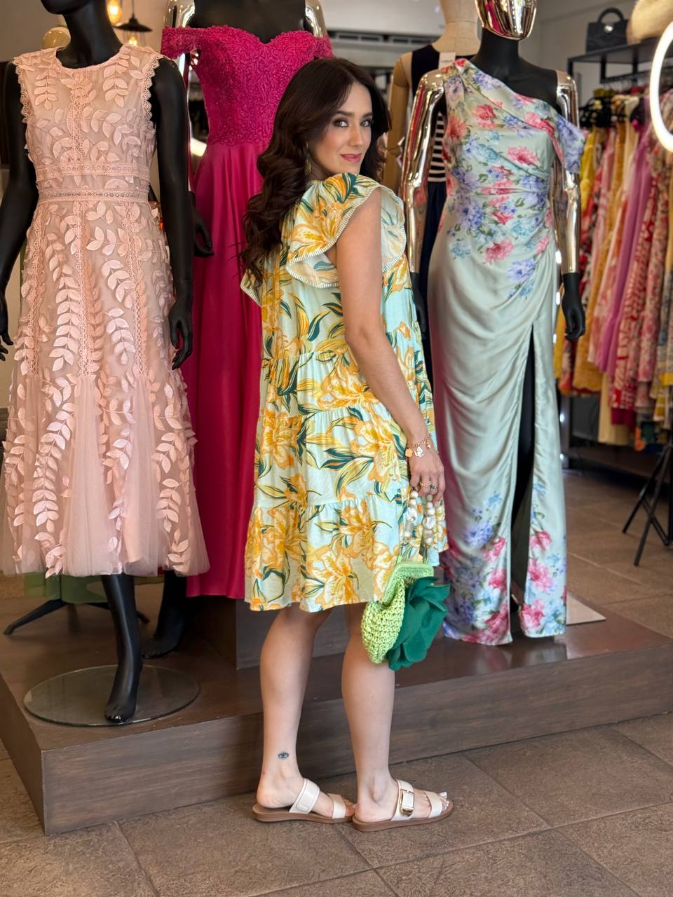 Golden Bloom Dress