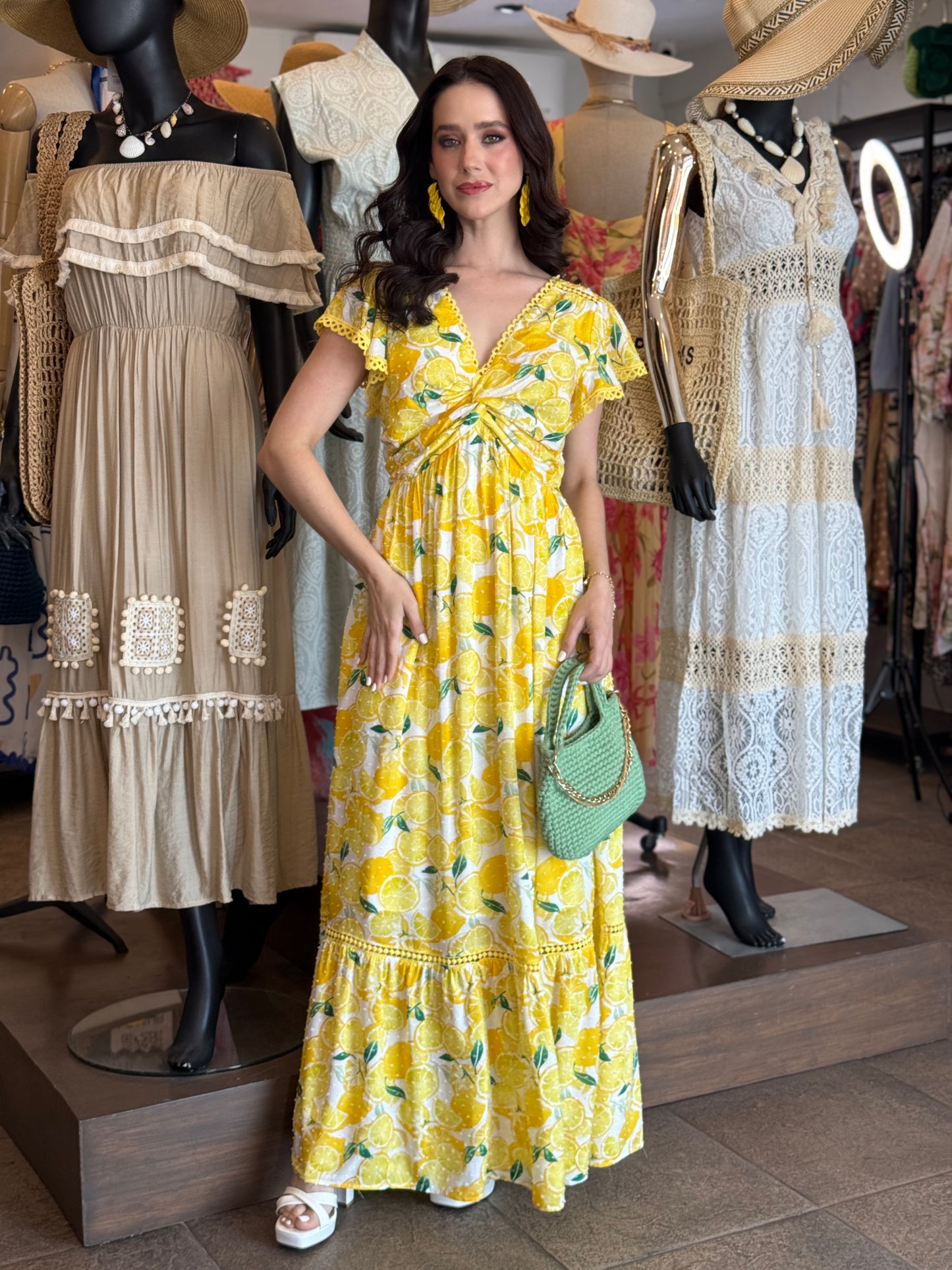 Lemon Delight Maxi Dress