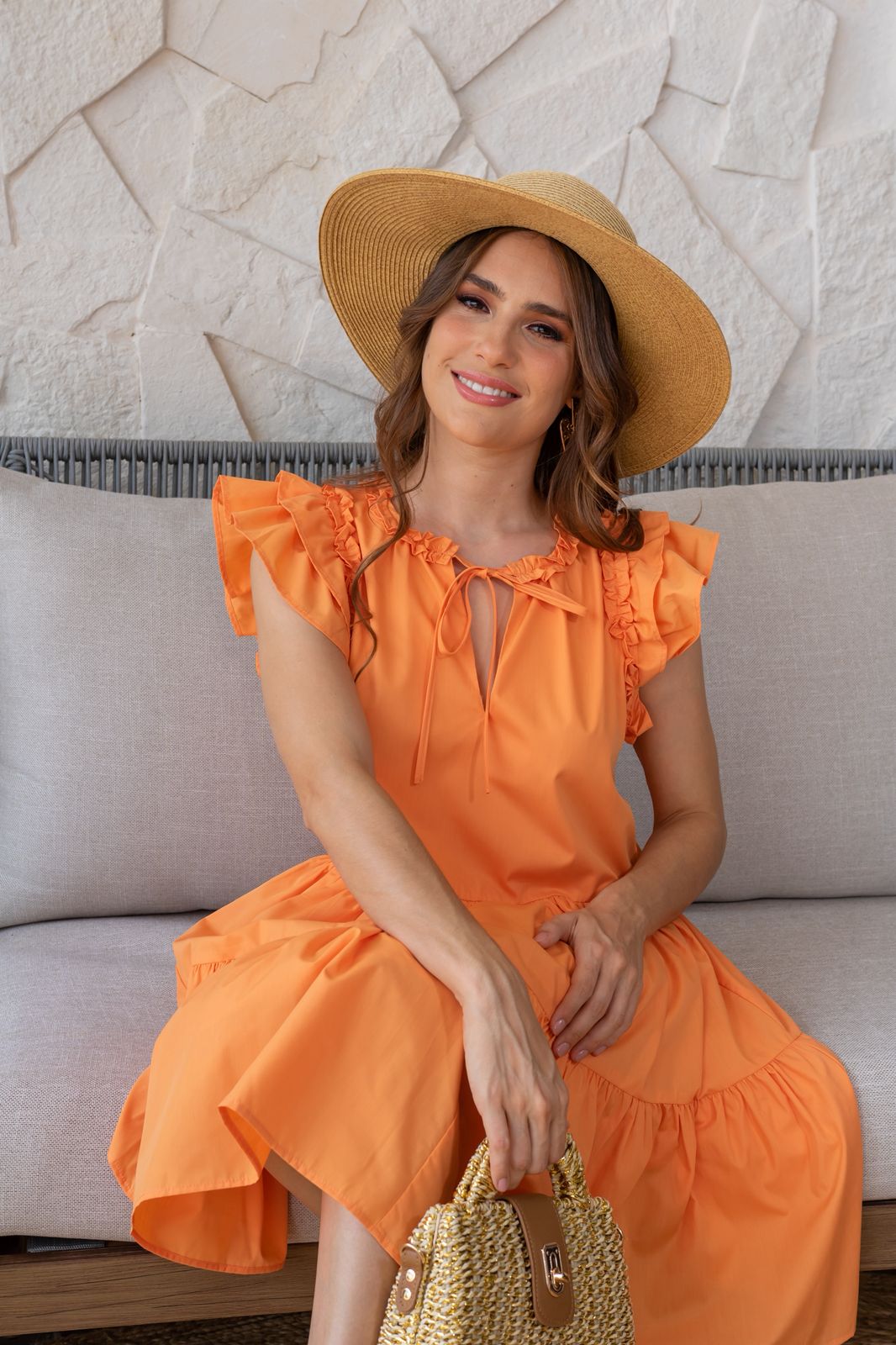 Tangerine Breeze Dress