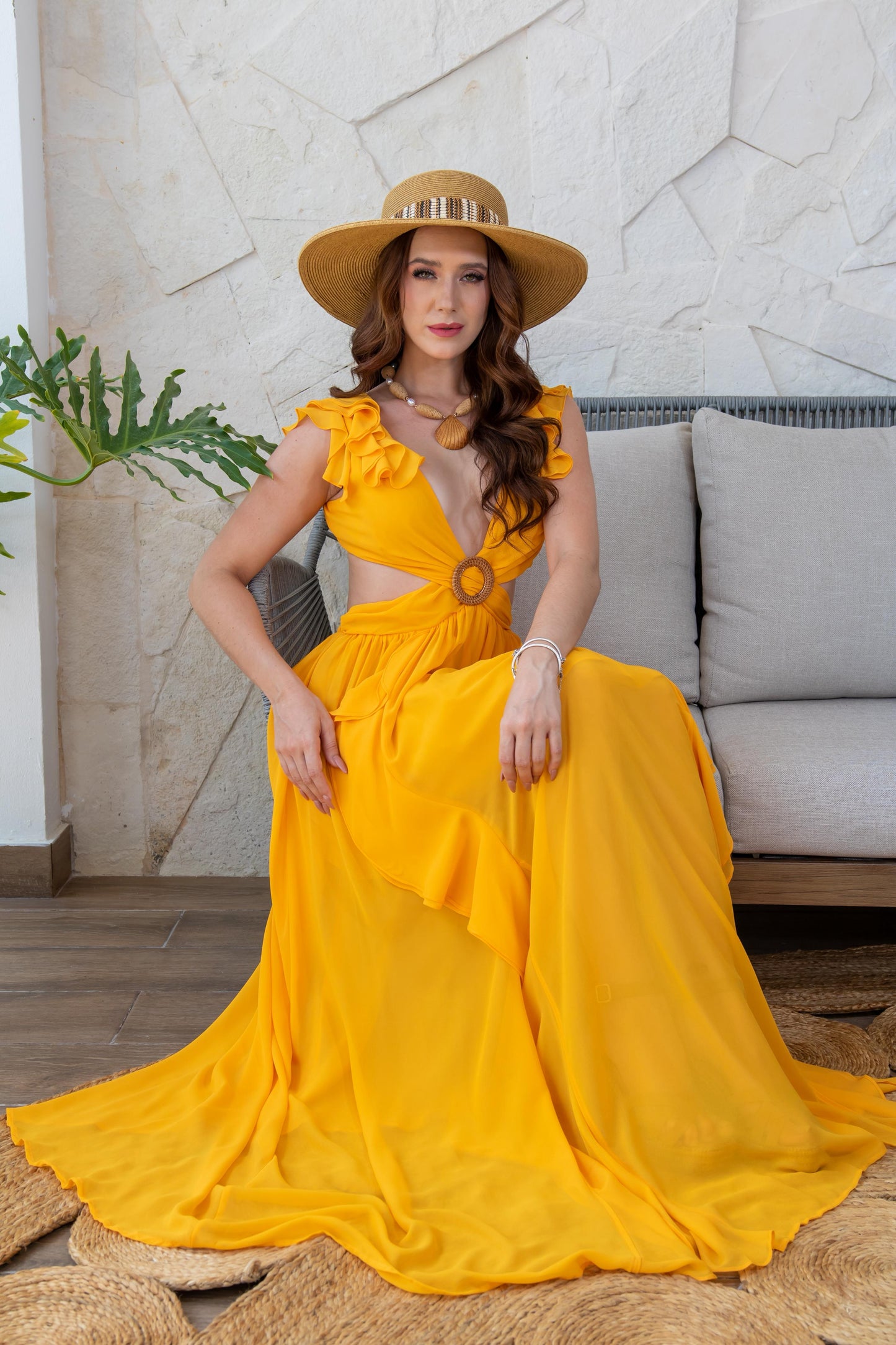 Golden Riviera Dress