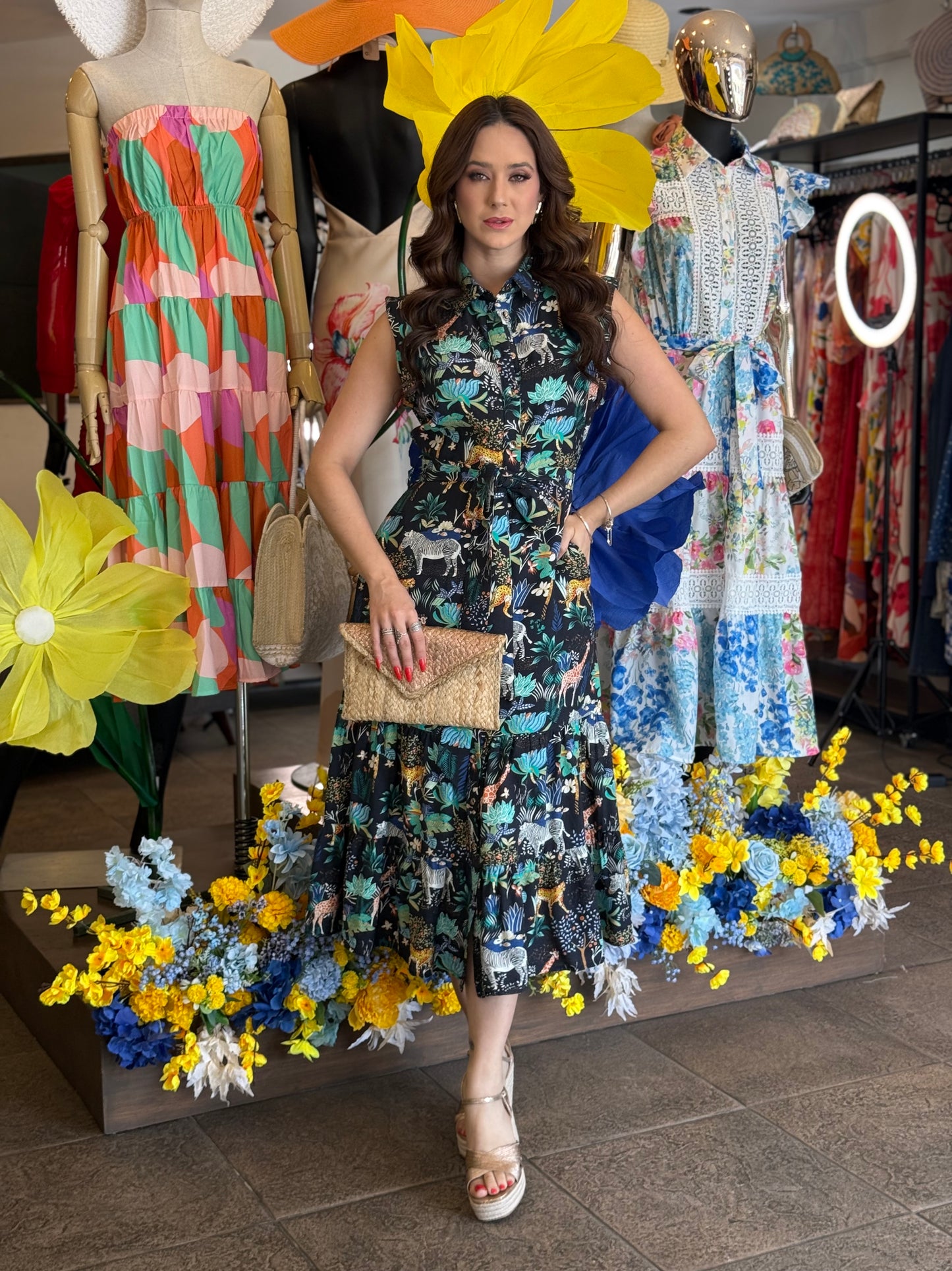 Vestido Safari Floral