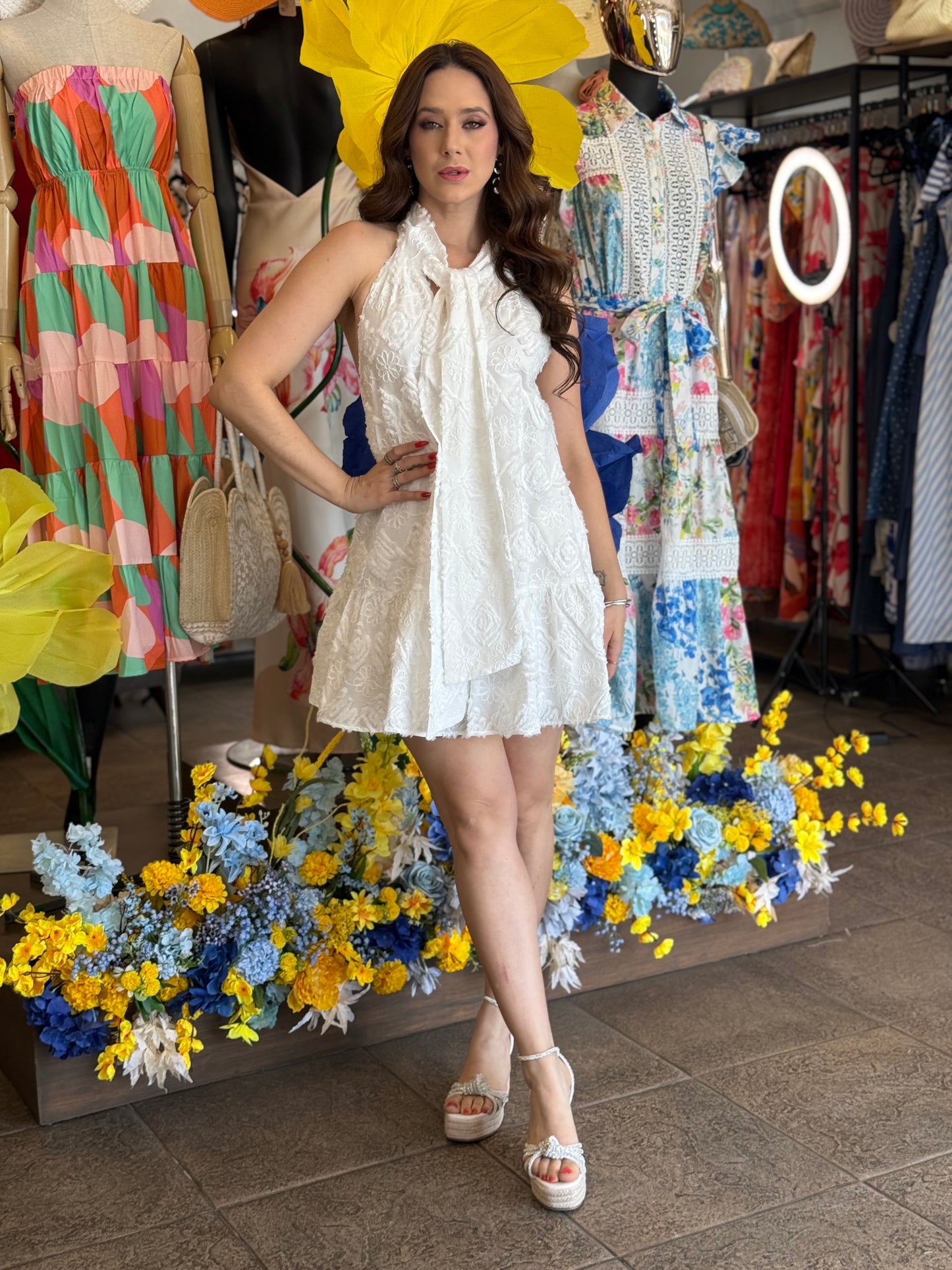Vestido White Bloom