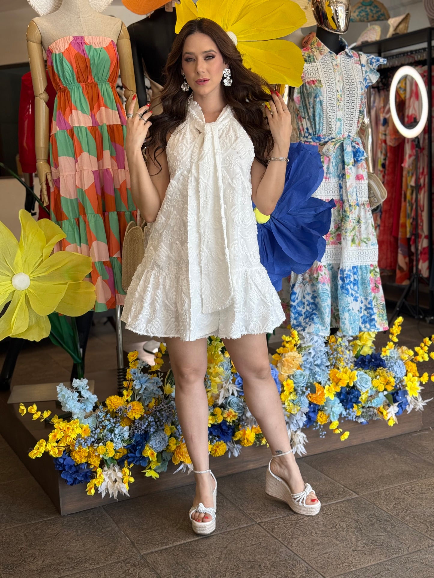 Vestido White Bloom