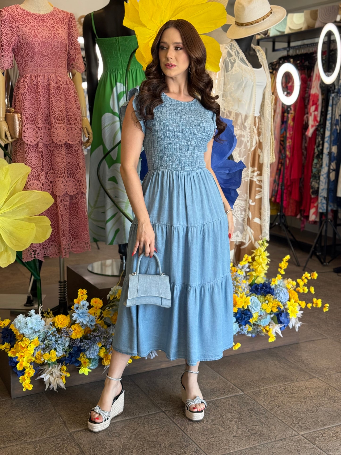Vestido Soft Denim Charm