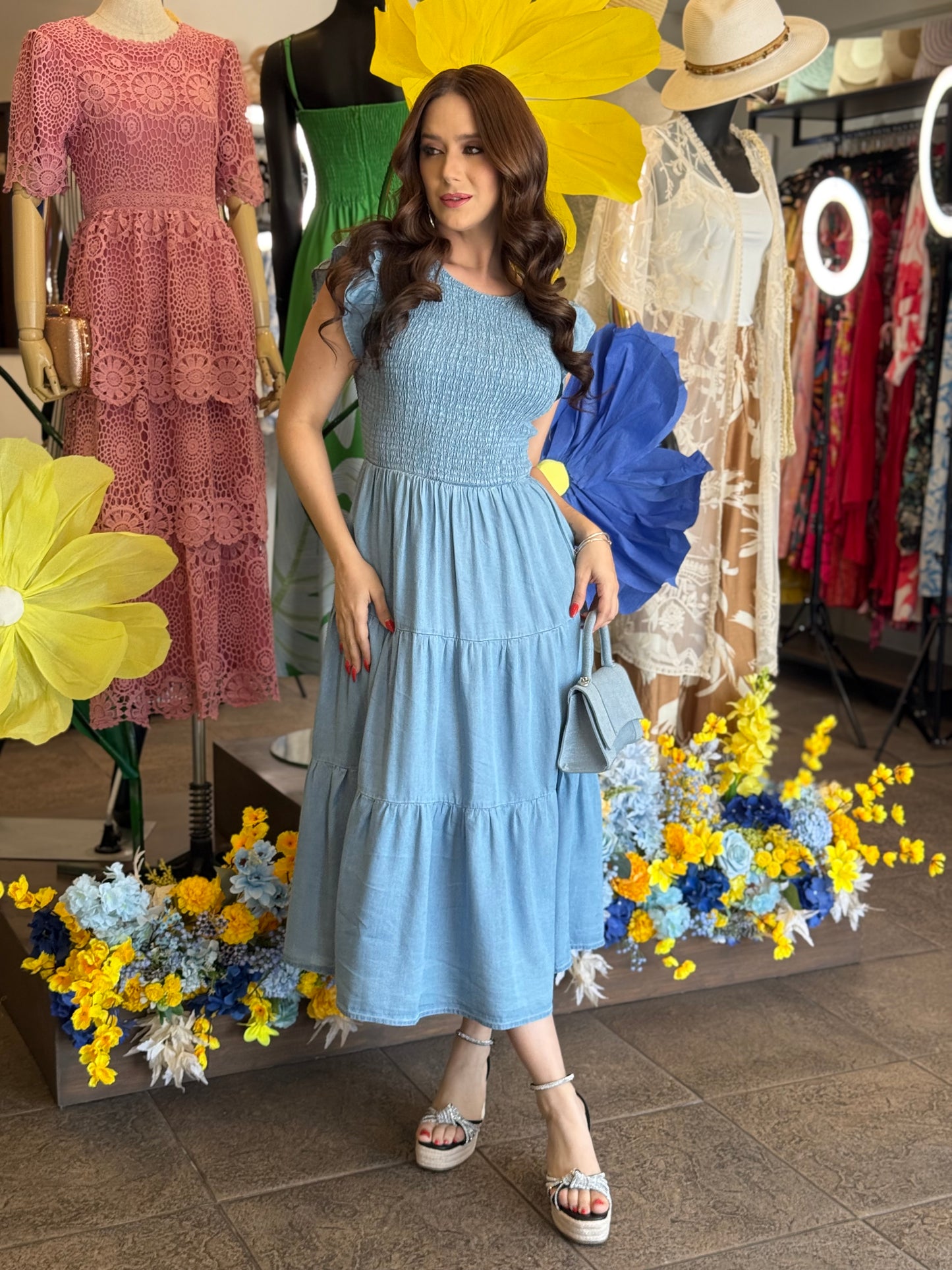 Vestido Soft Denim Charm