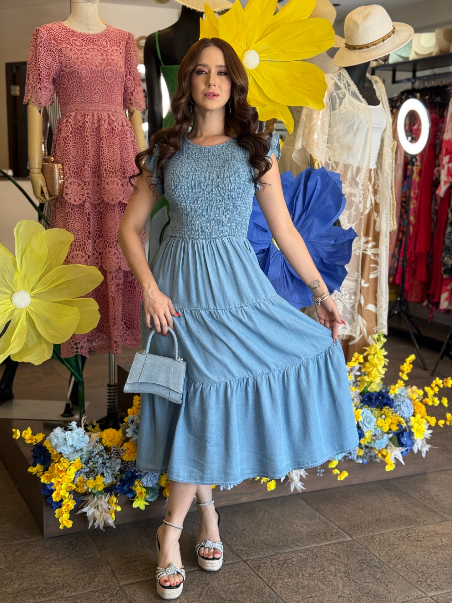 Vestido Soft Denim Charm