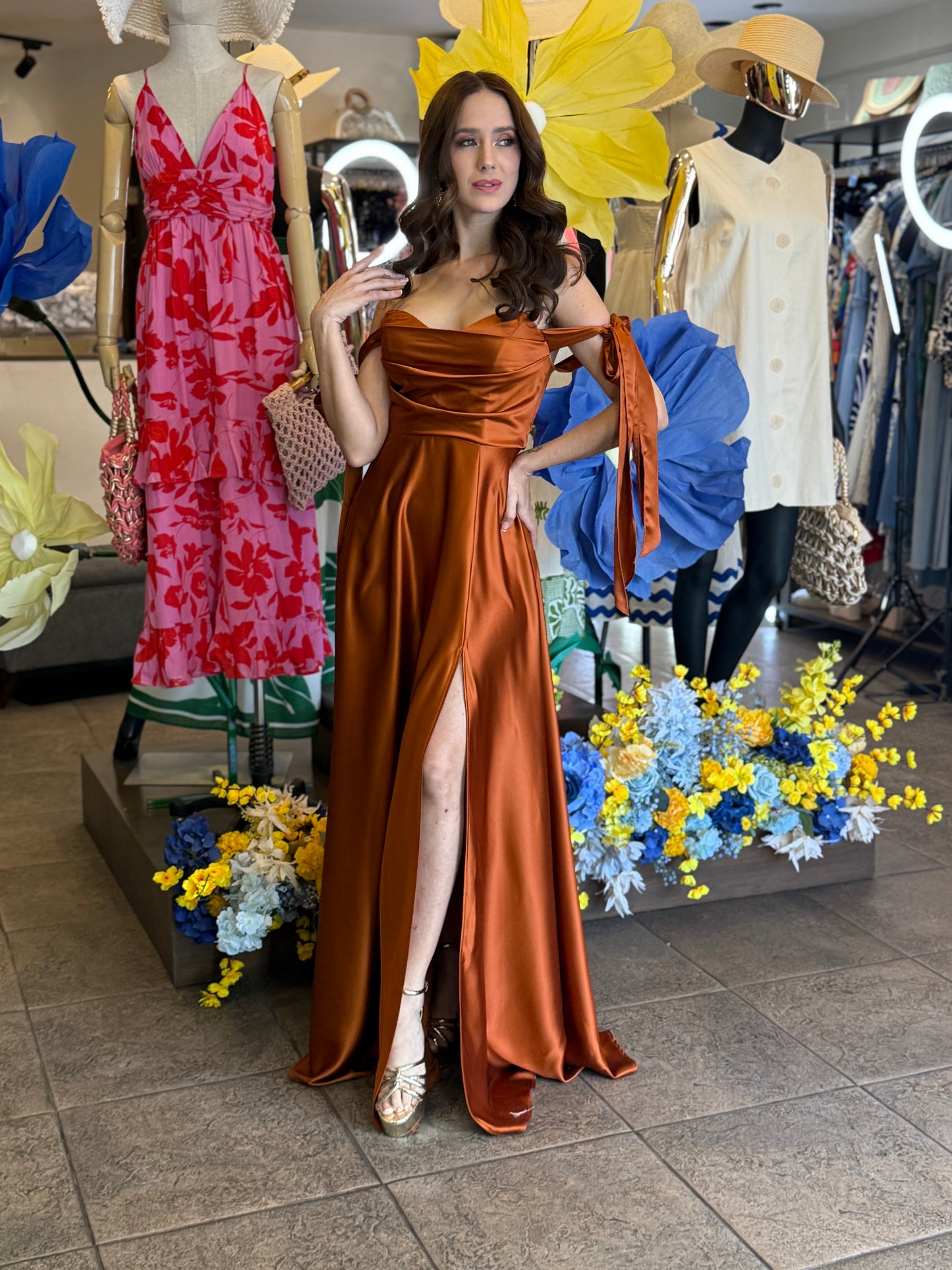 Amber Elegance Gown