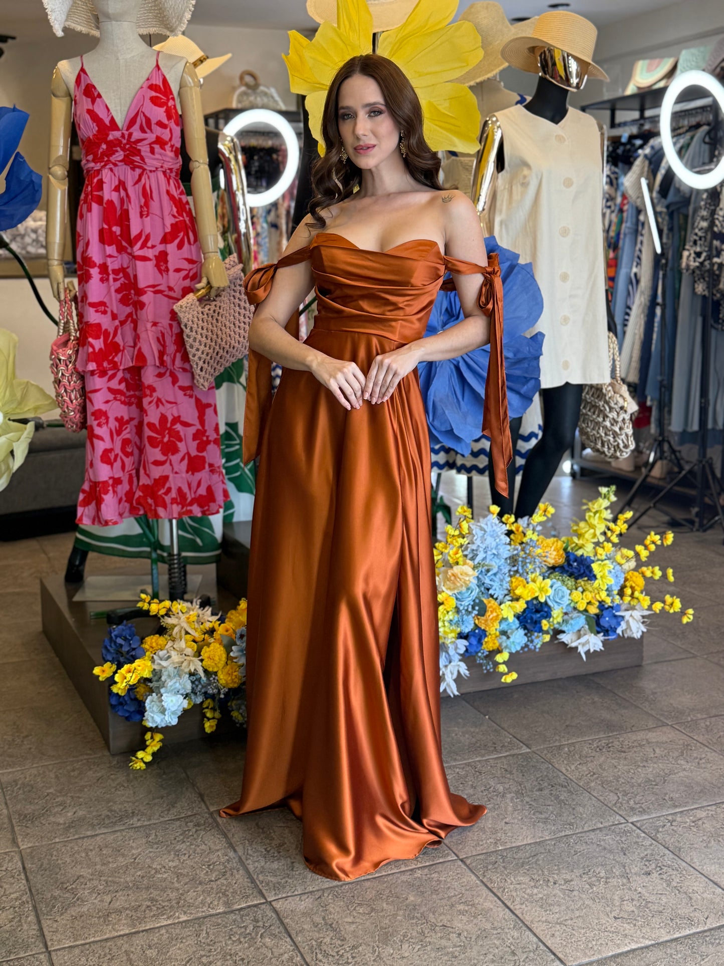 Amber Elegance Gown