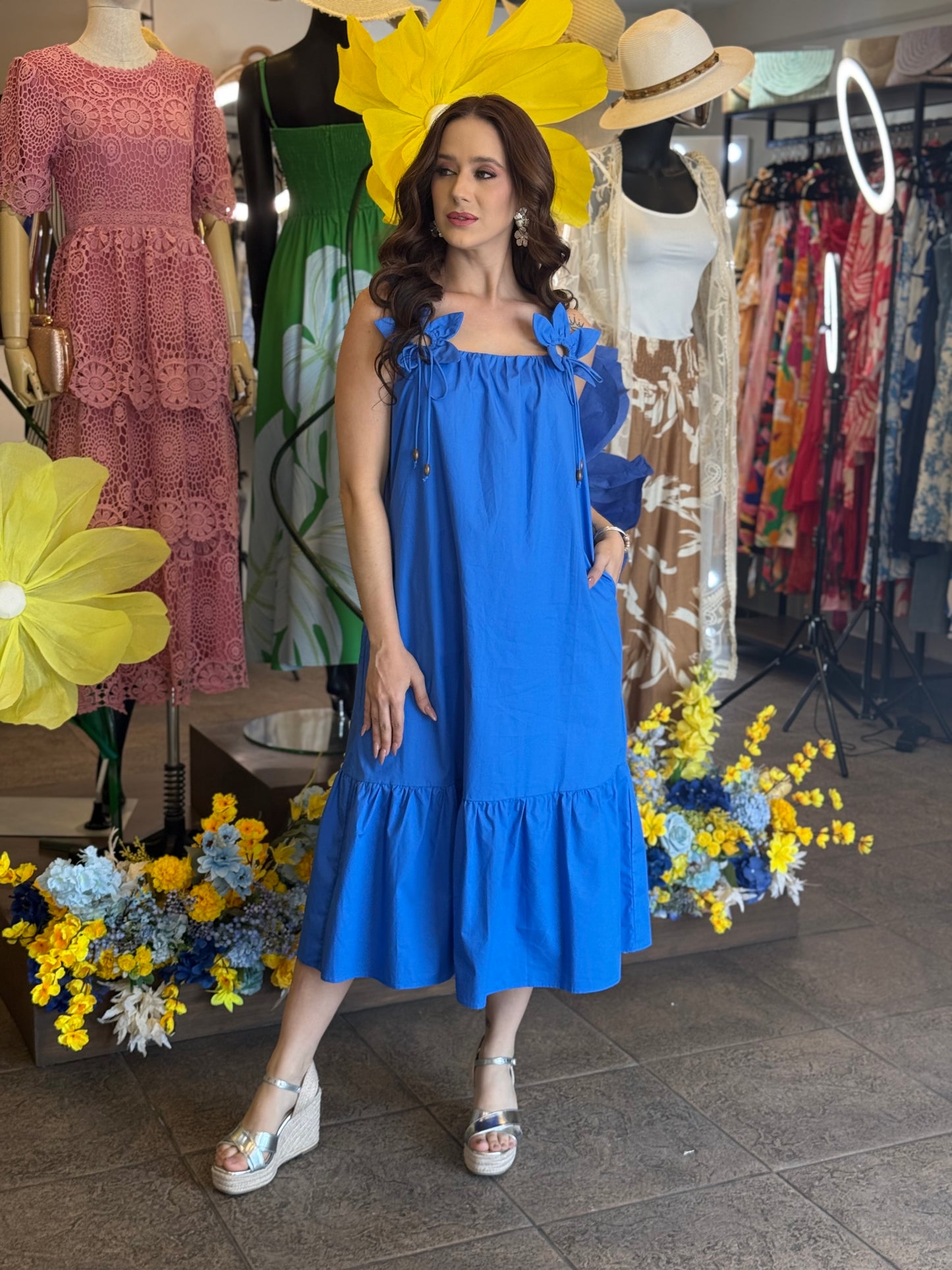 Vestido Blue Blossom