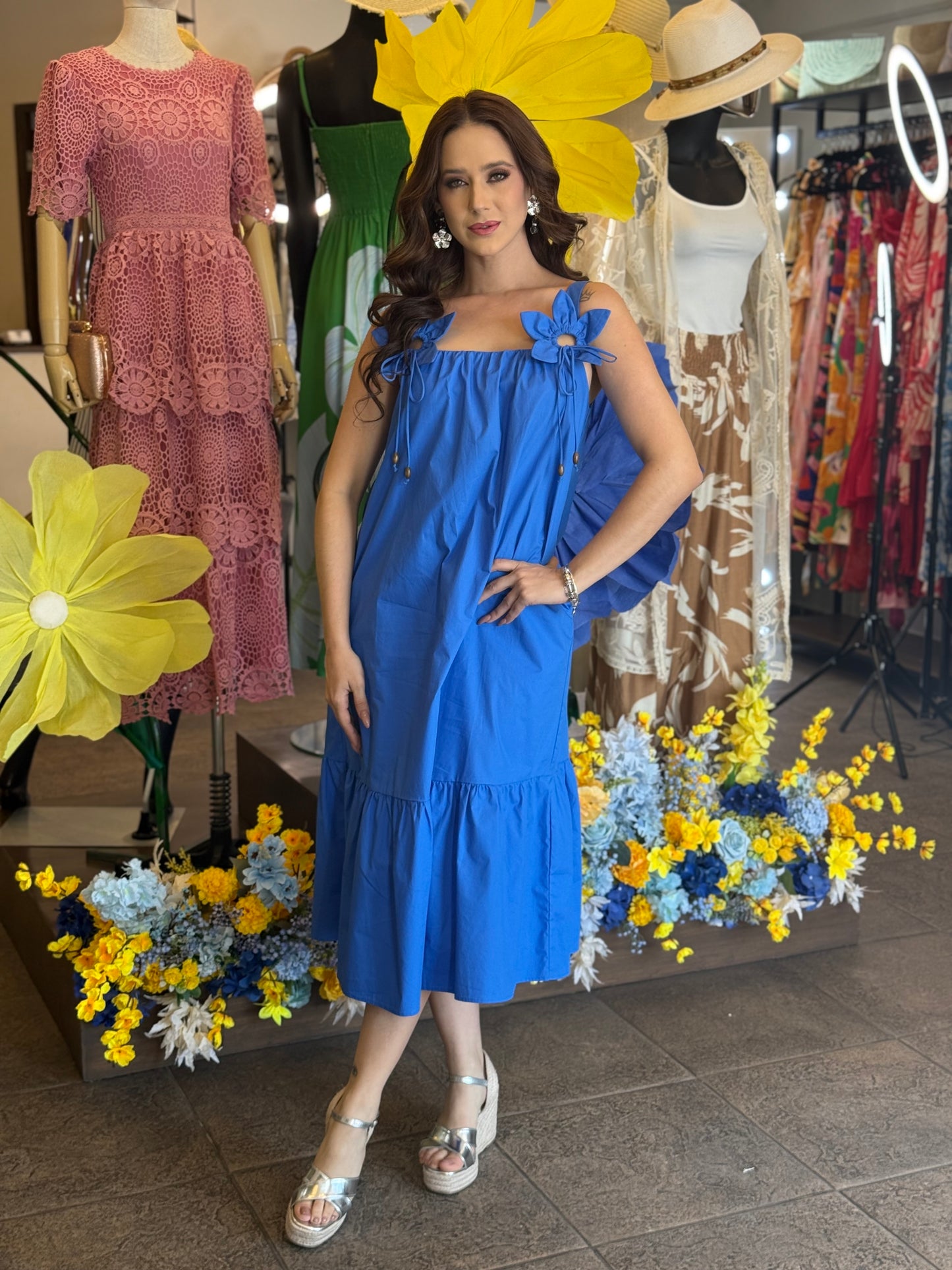 Vestido Blue Blossom