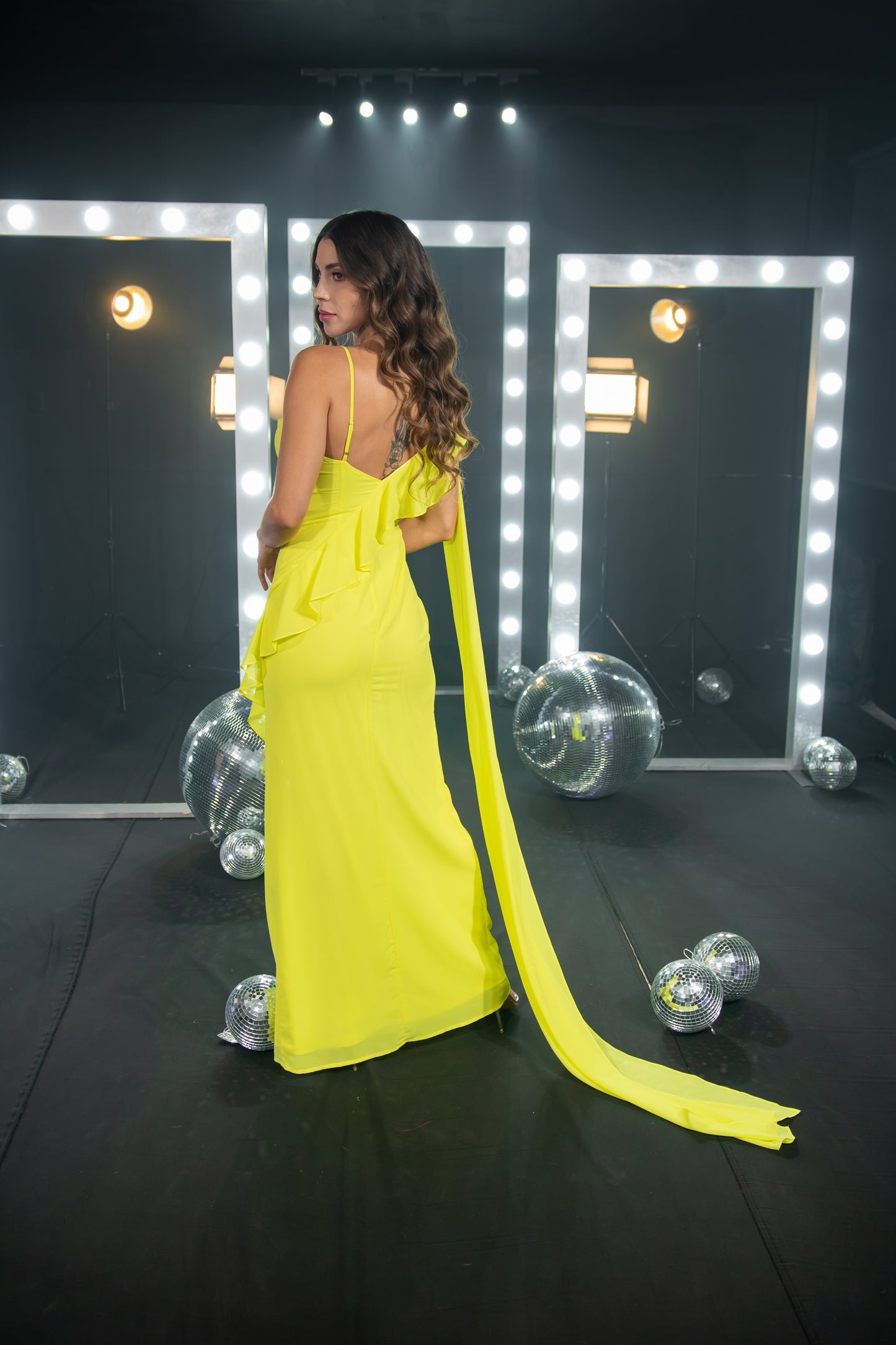 Lemon Spotlight Gown
