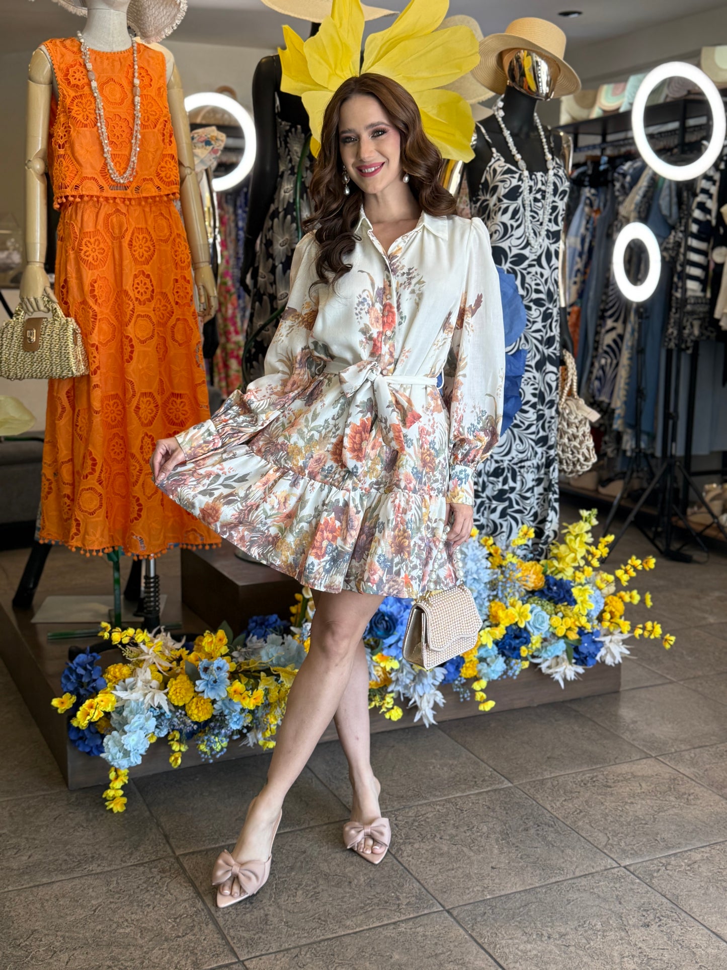 Garden Grace Shirt Dress