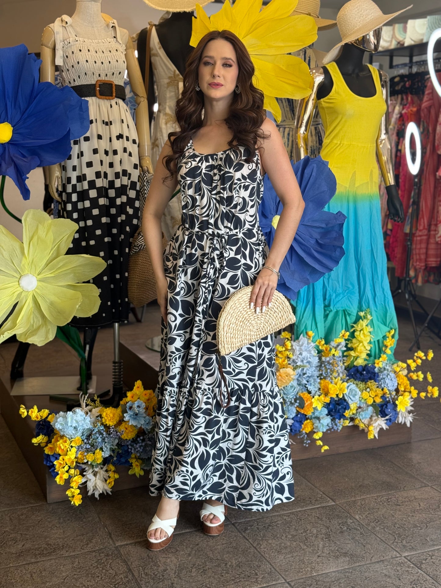 Monochrome Breeze Dress