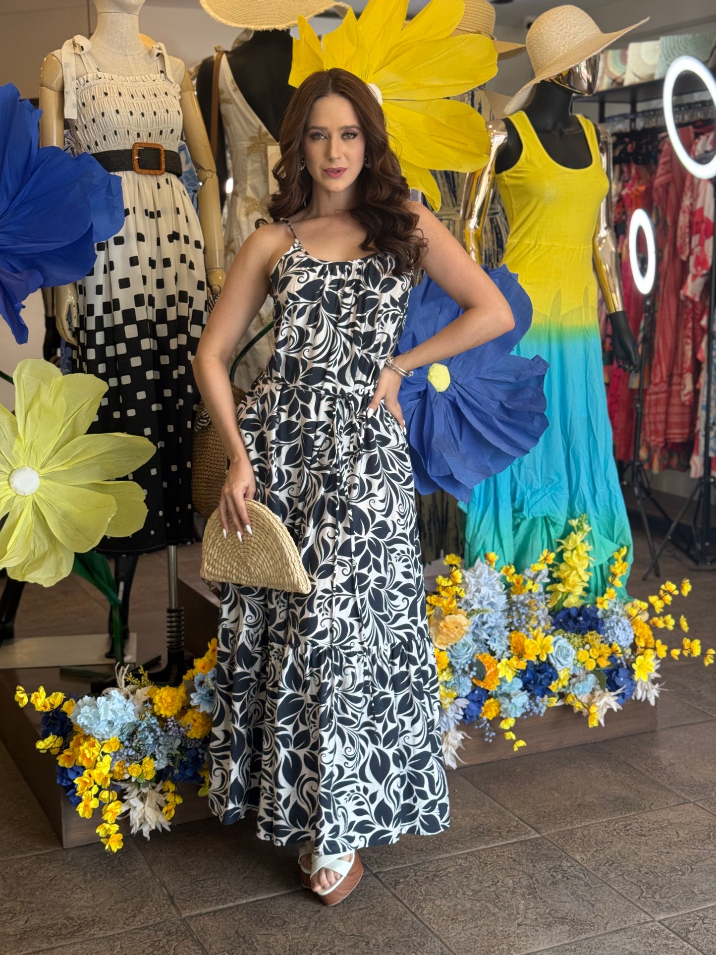 Monochrome Breeze Dress