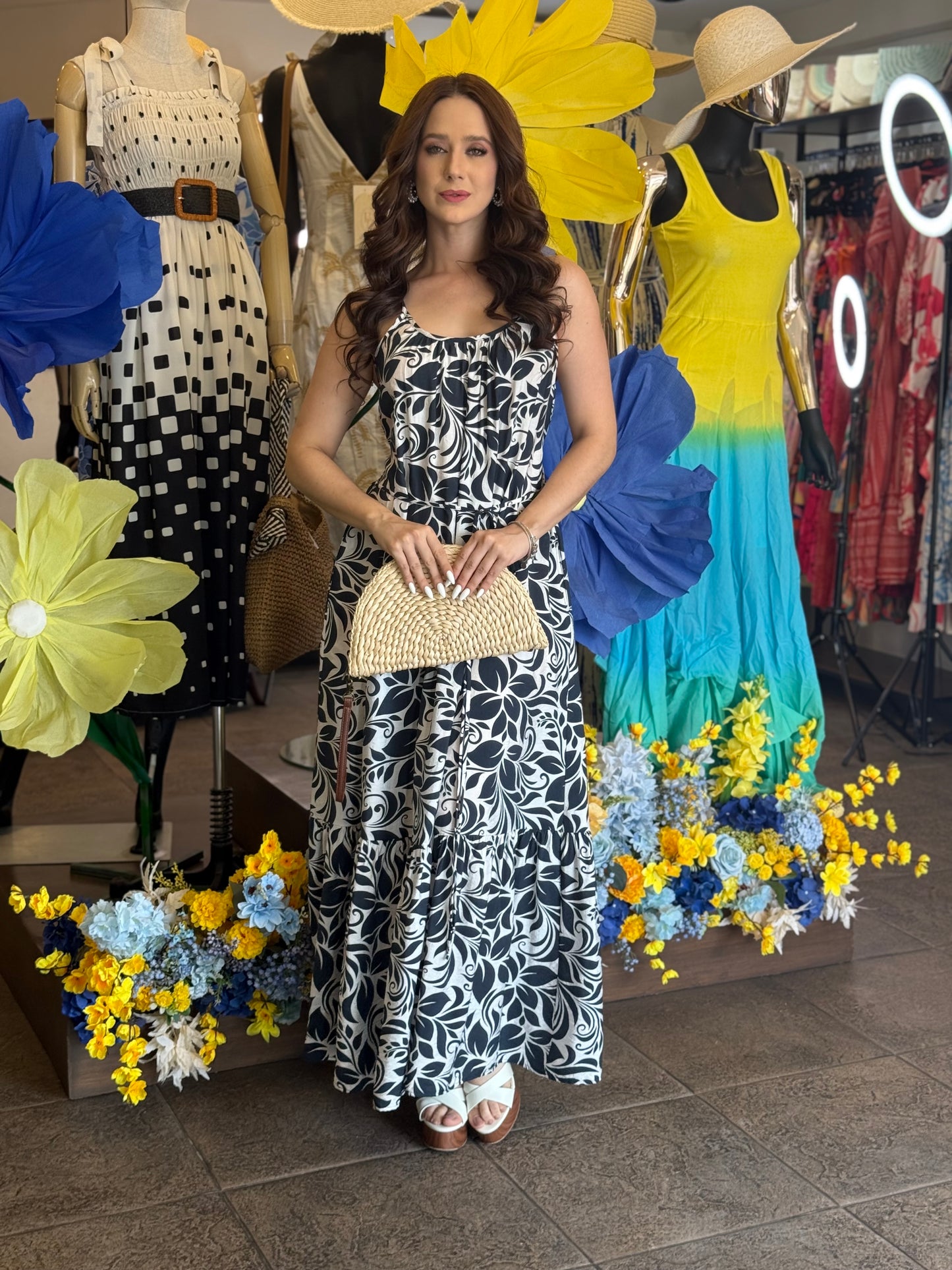 Monochrome Breeze Dress