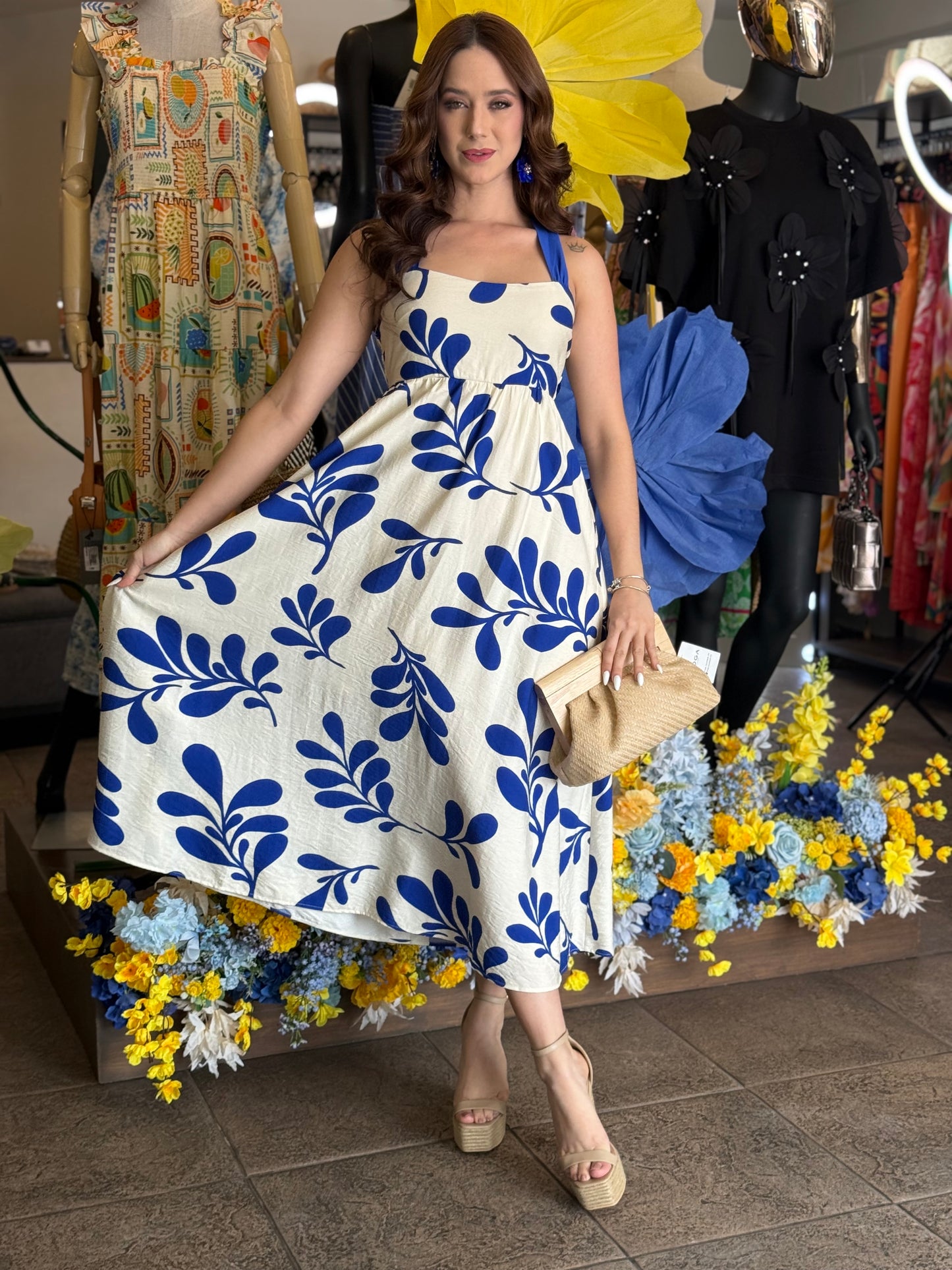 Blue Breeze Midi Dress