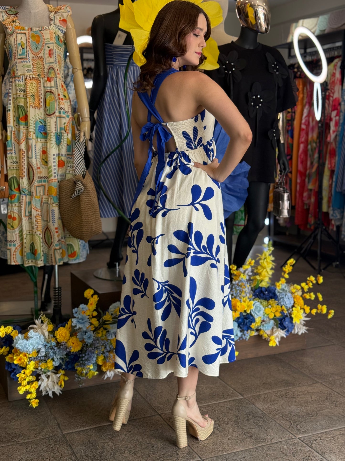 Blue Breeze Midi Dress