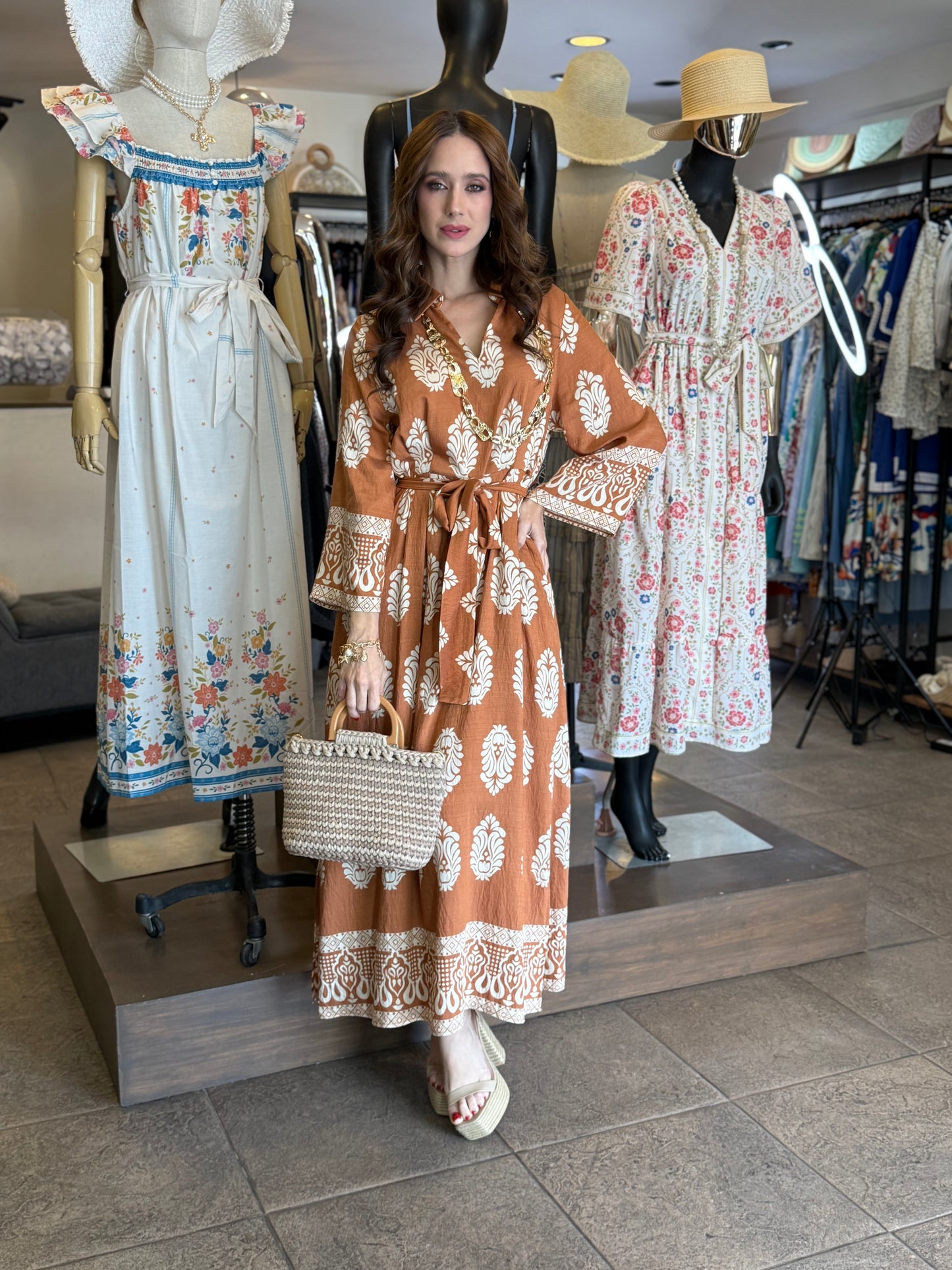 Terracotta Bloom Dress