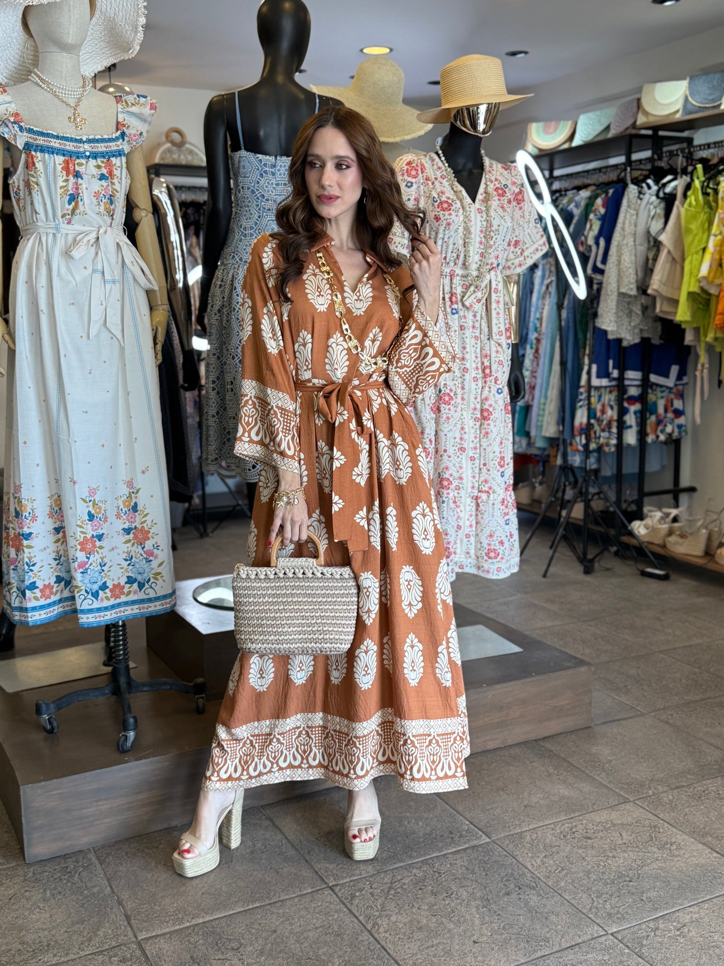 Terracotta Bloom Dress