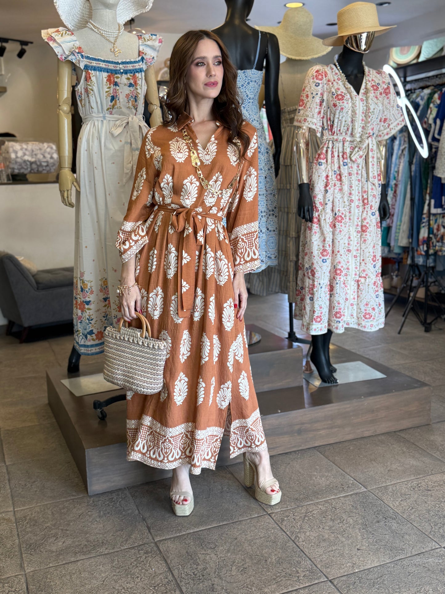 Terracotta Bloom Dress