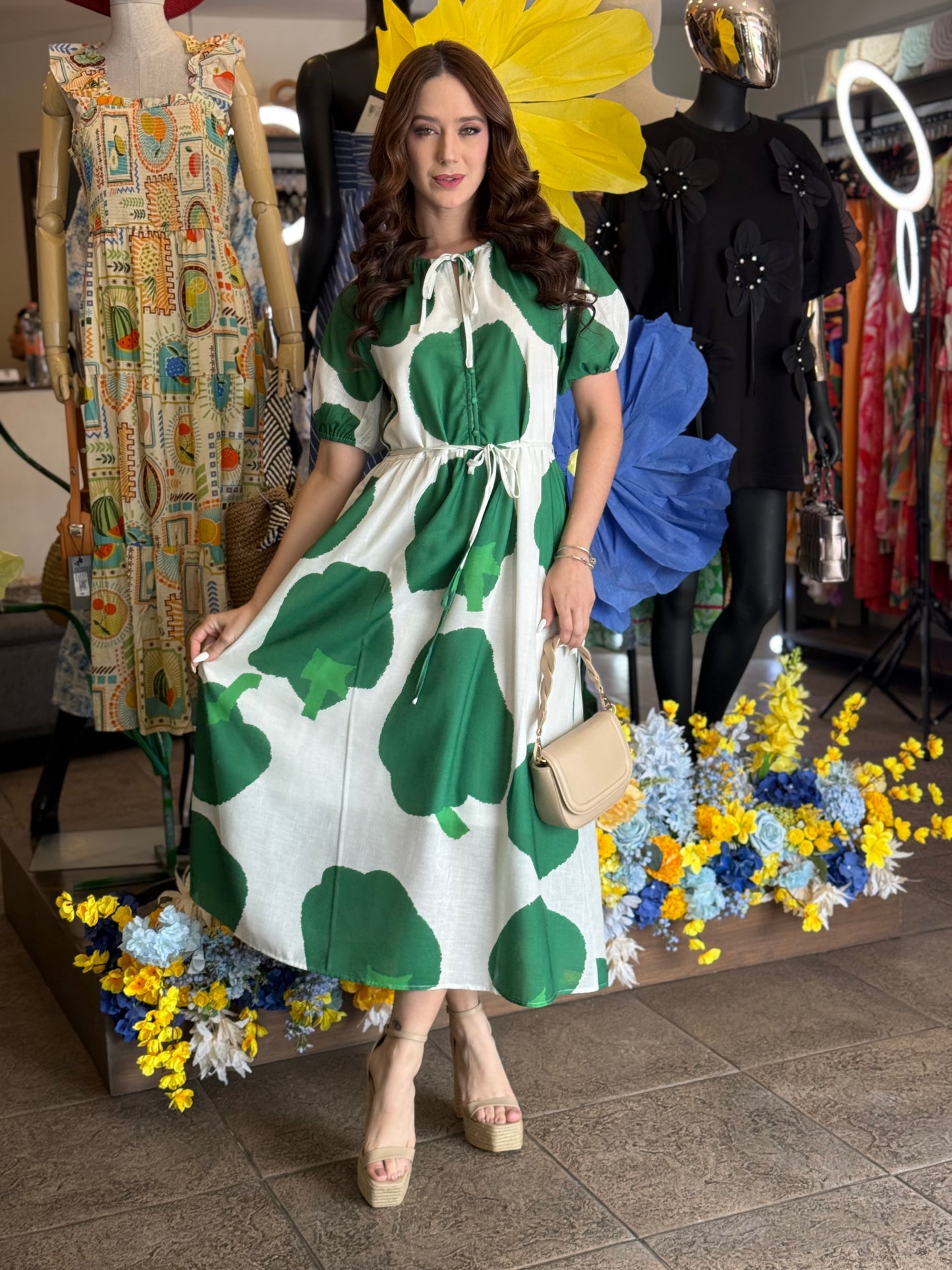 Green Bloom Dress