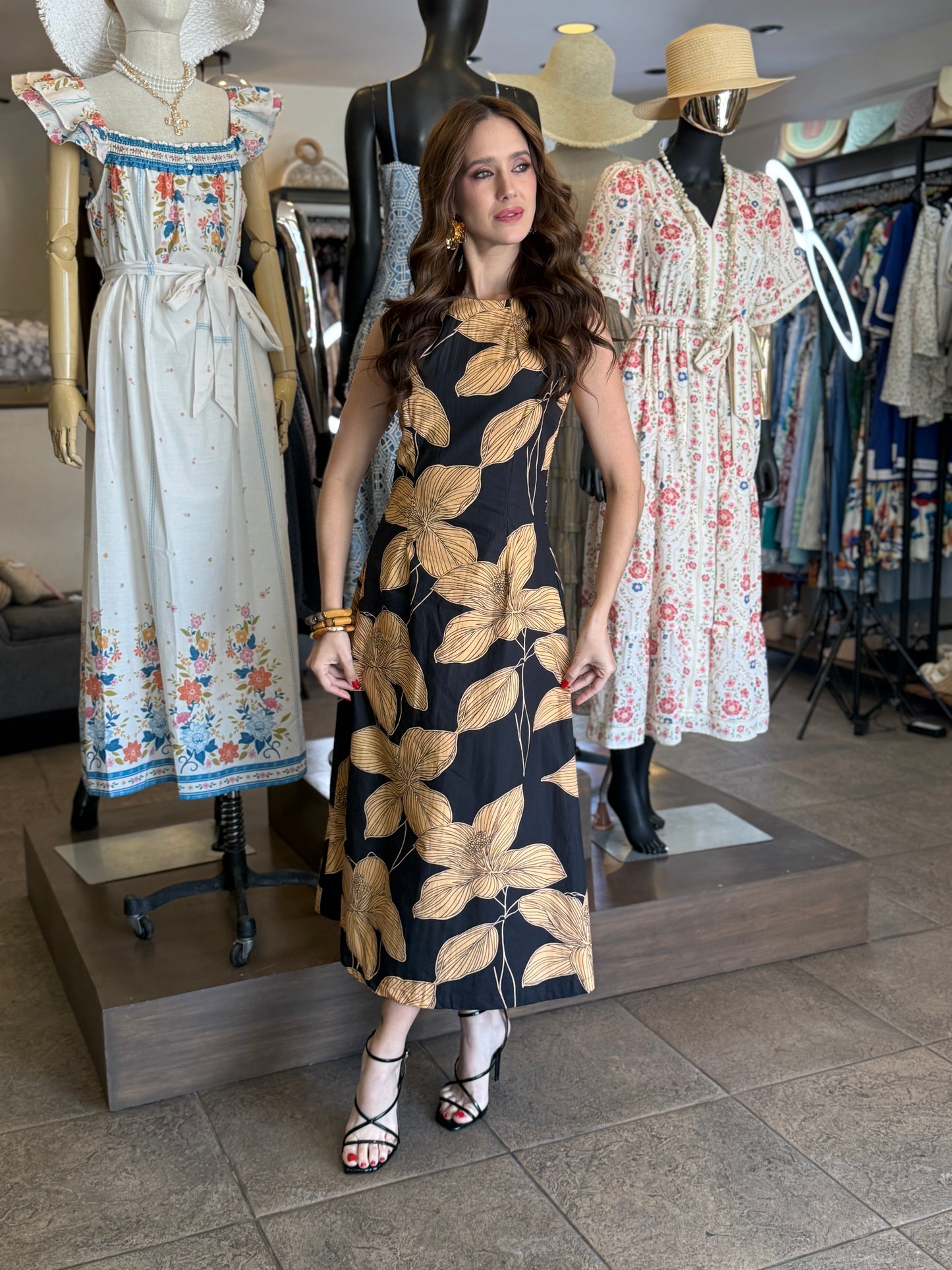 Golden Petal Dress
