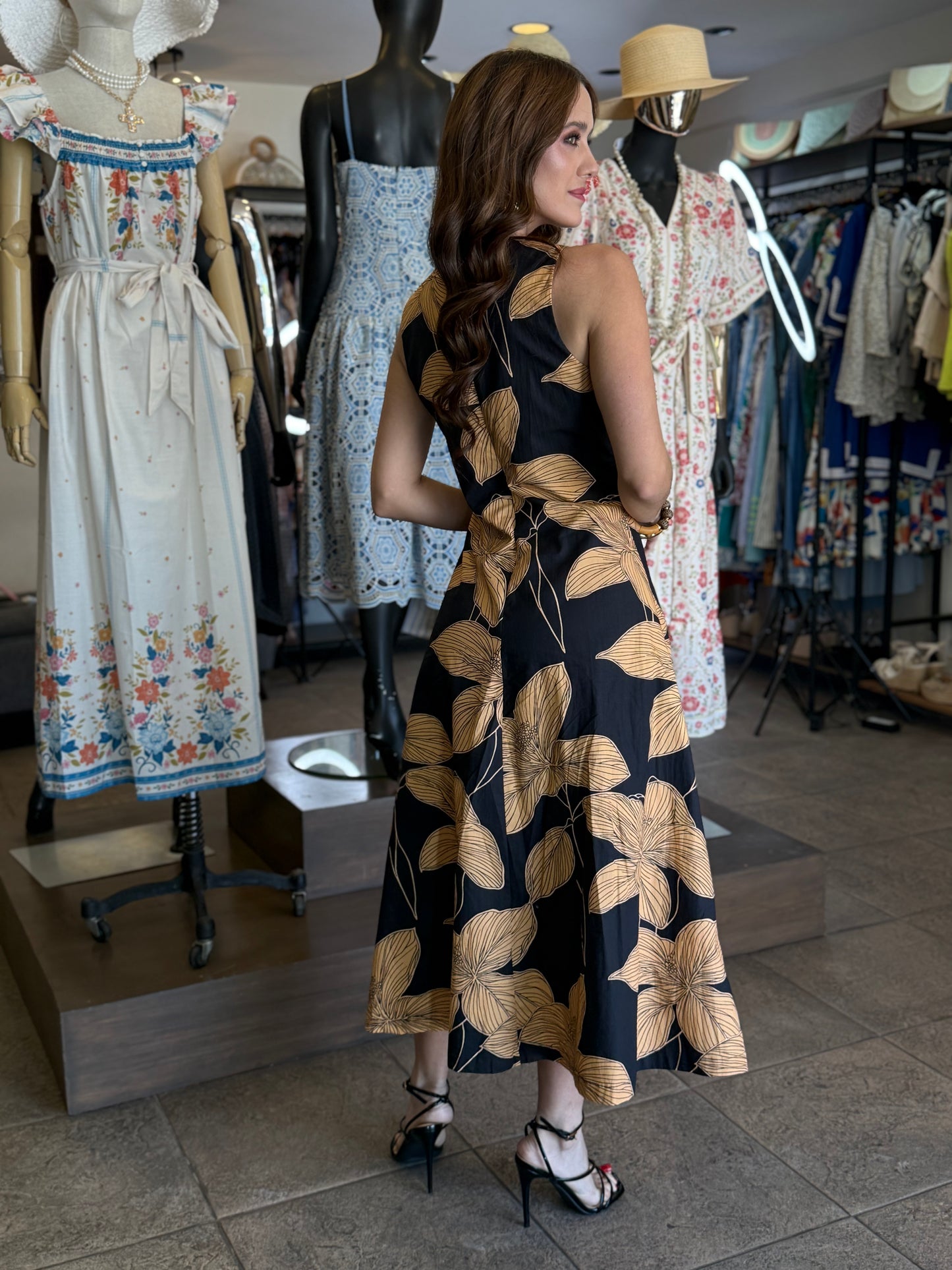 Golden Petal Dress