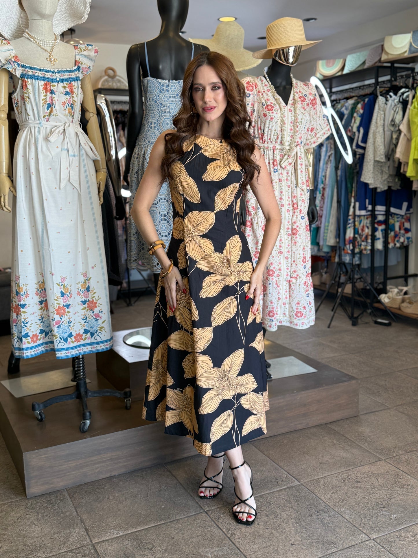Golden Petal Dress