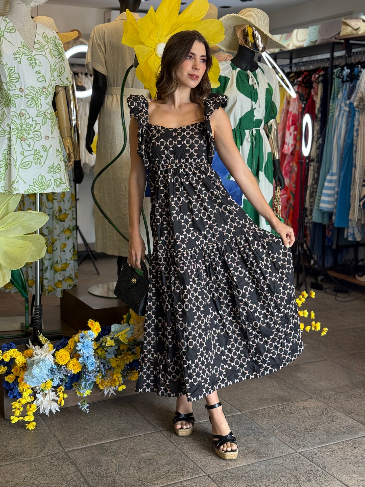 Noir Bloom Dress