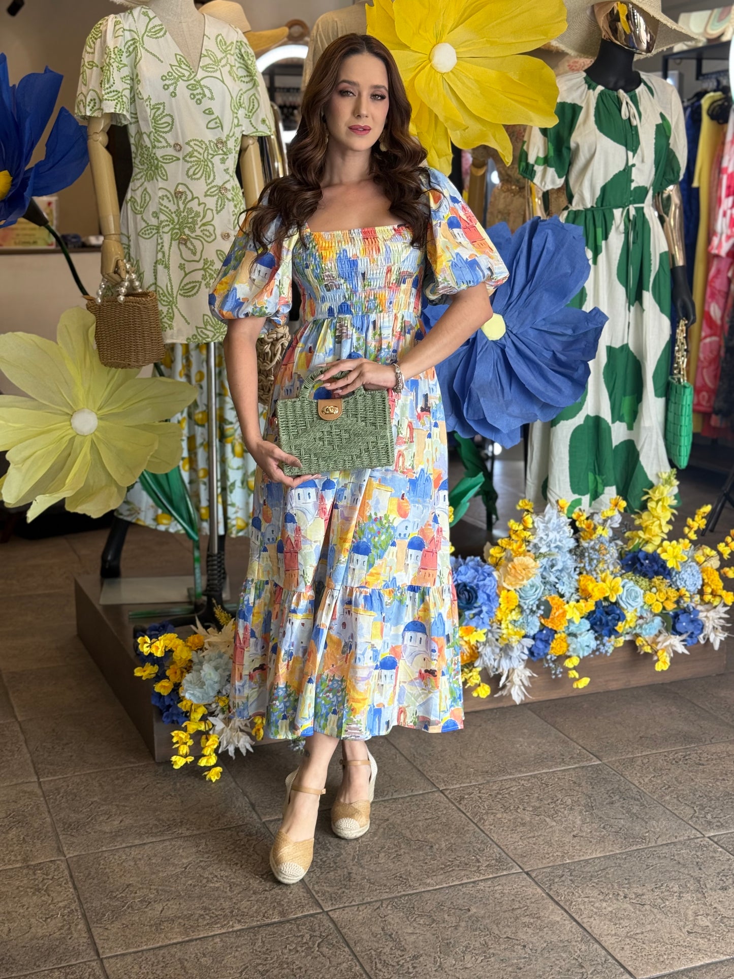 Santorini Skies Dress