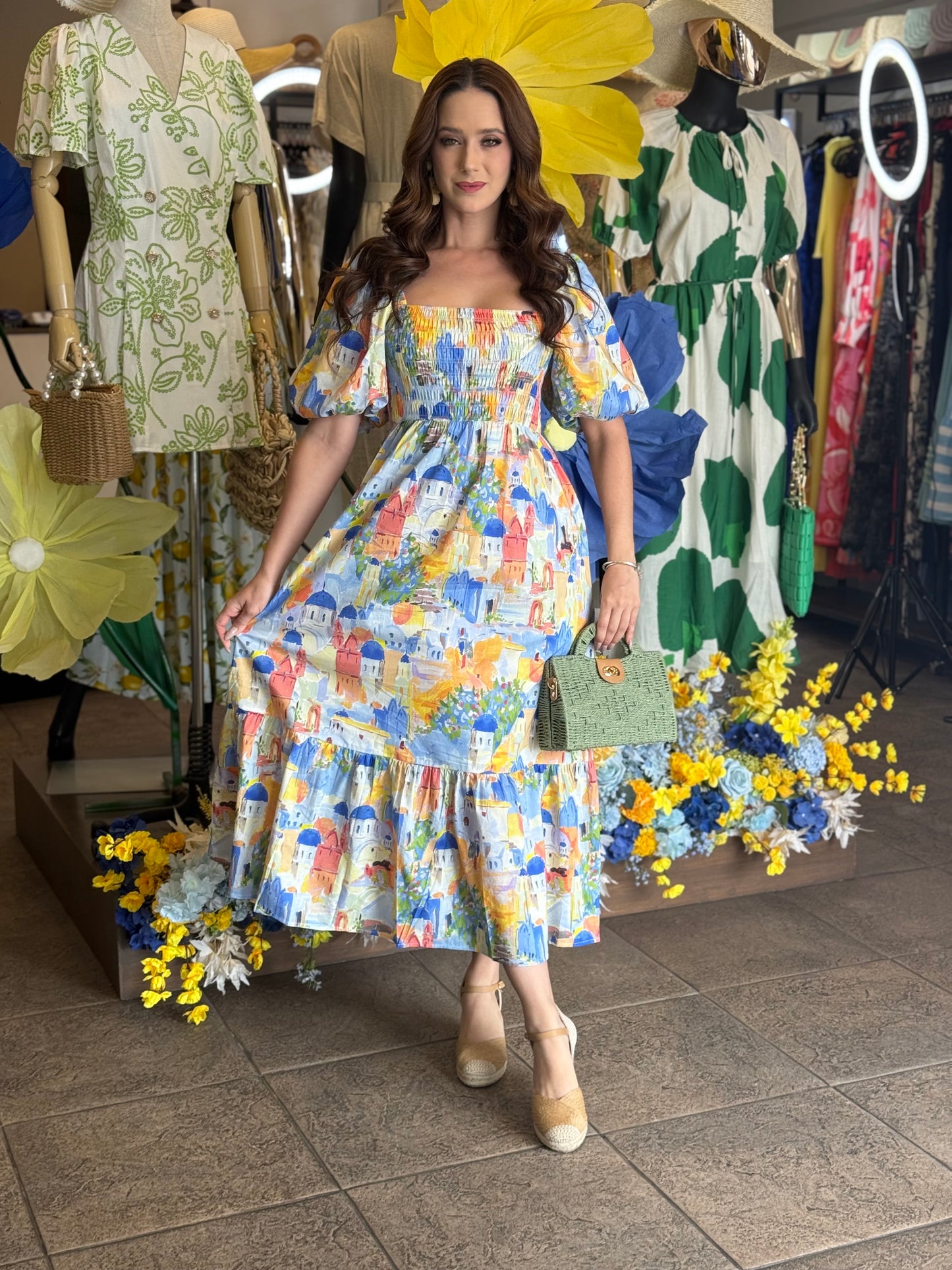 Santorini Skies Dress