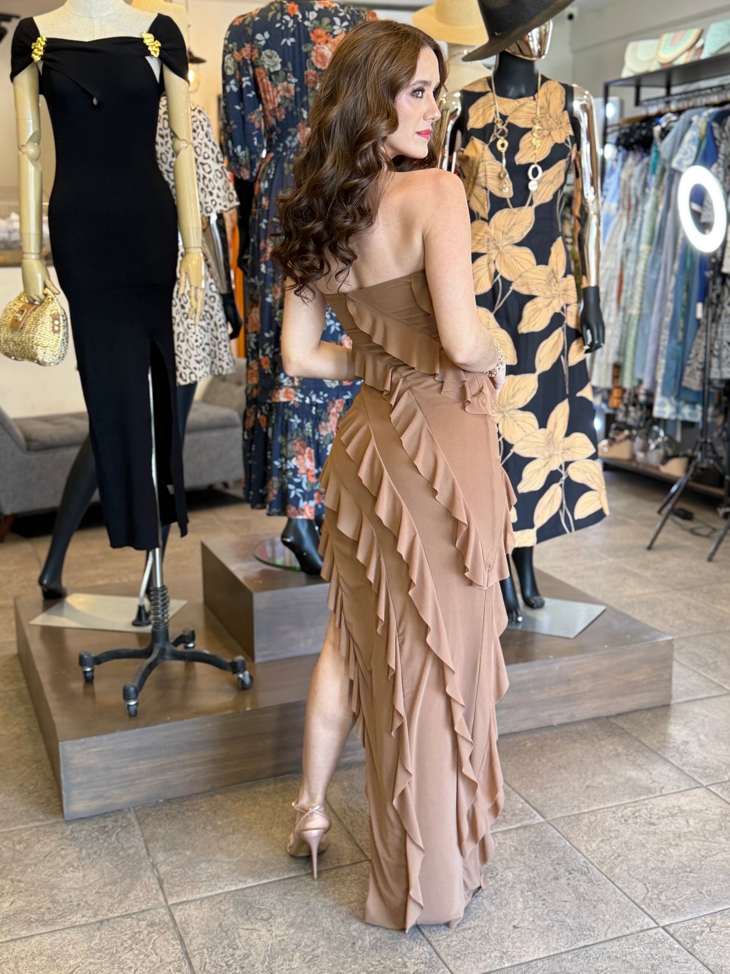 Mocha Waves Dress