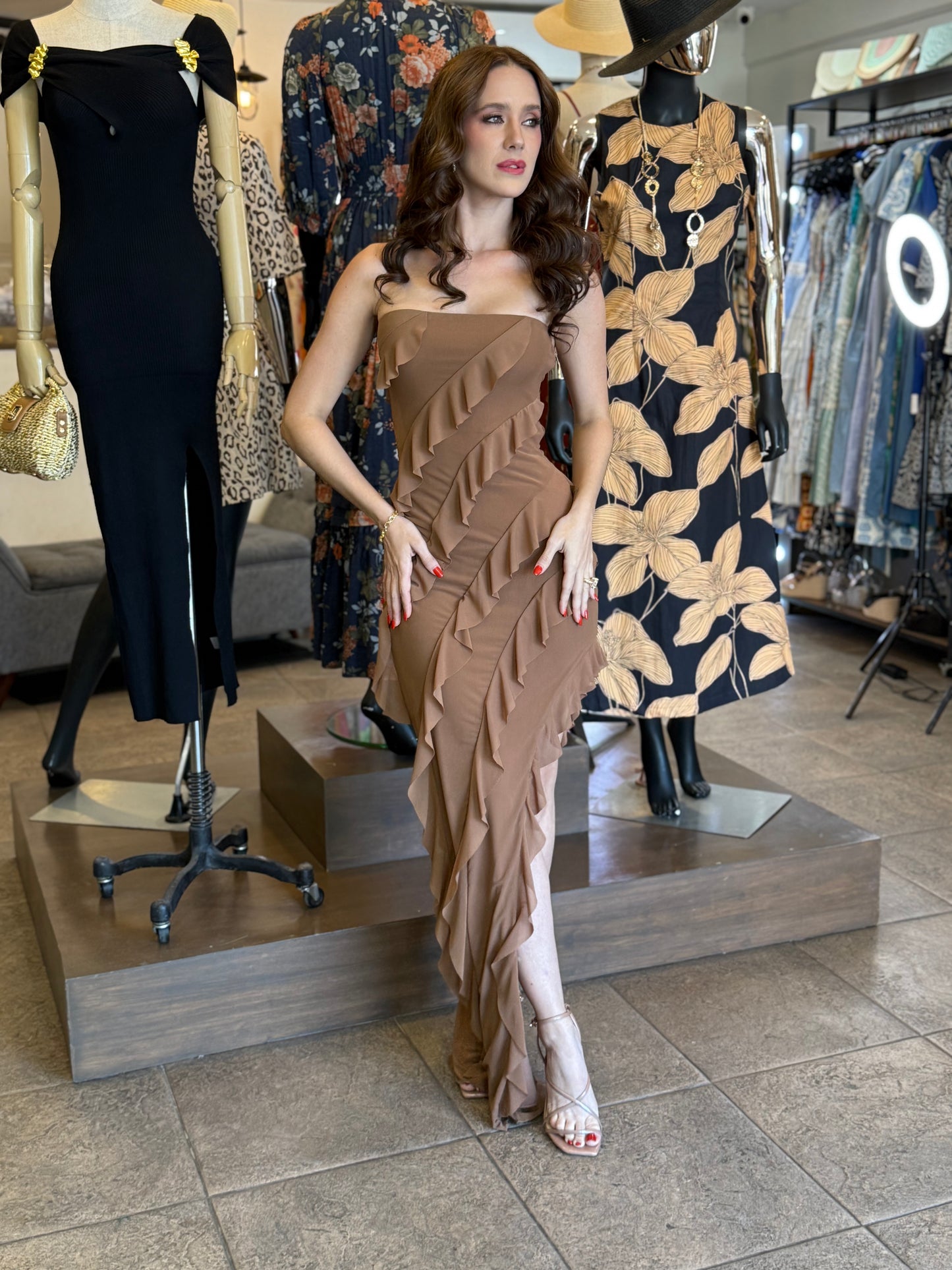 Mocha Waves Dress