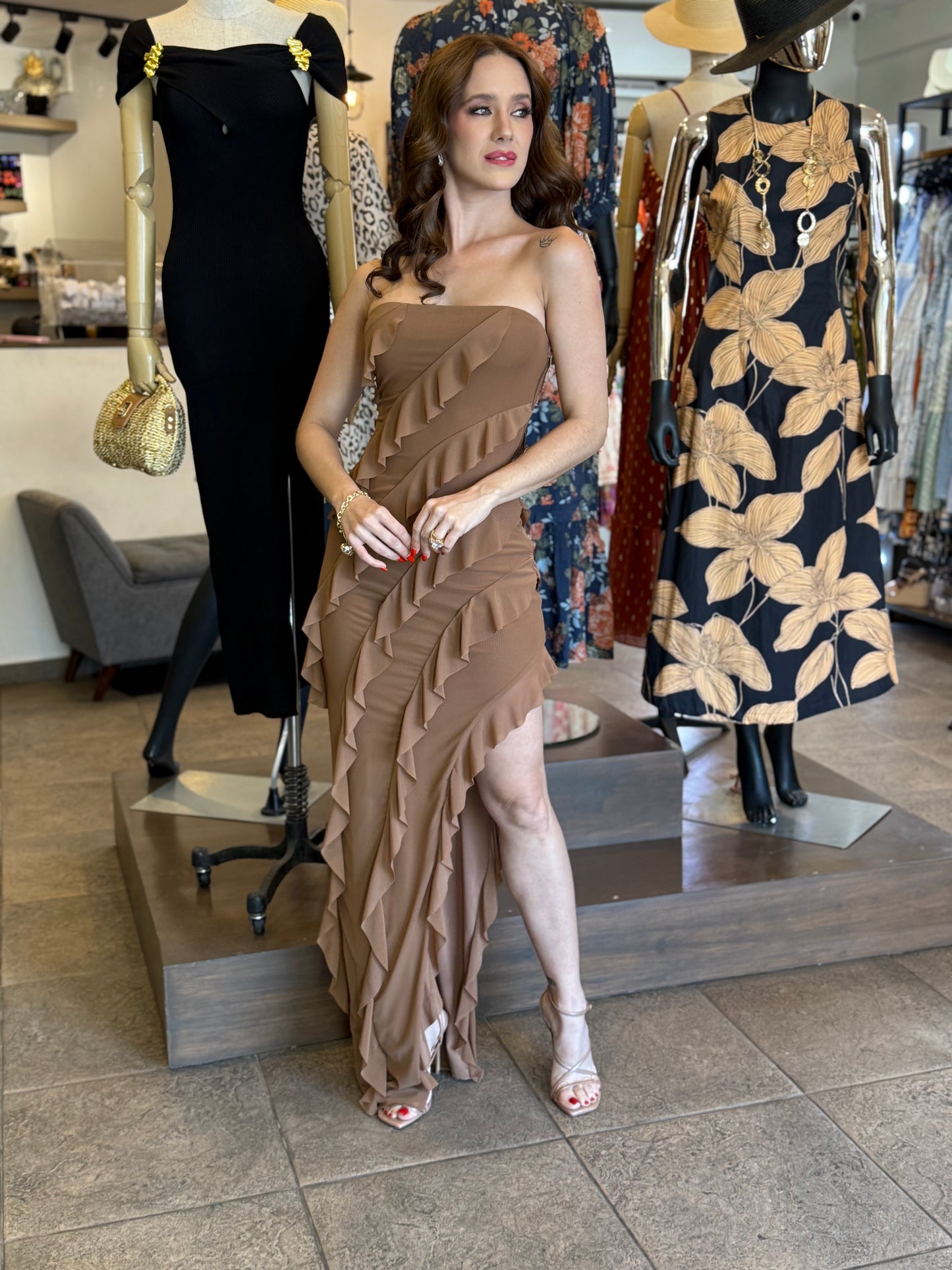 Mocha Waves Dress