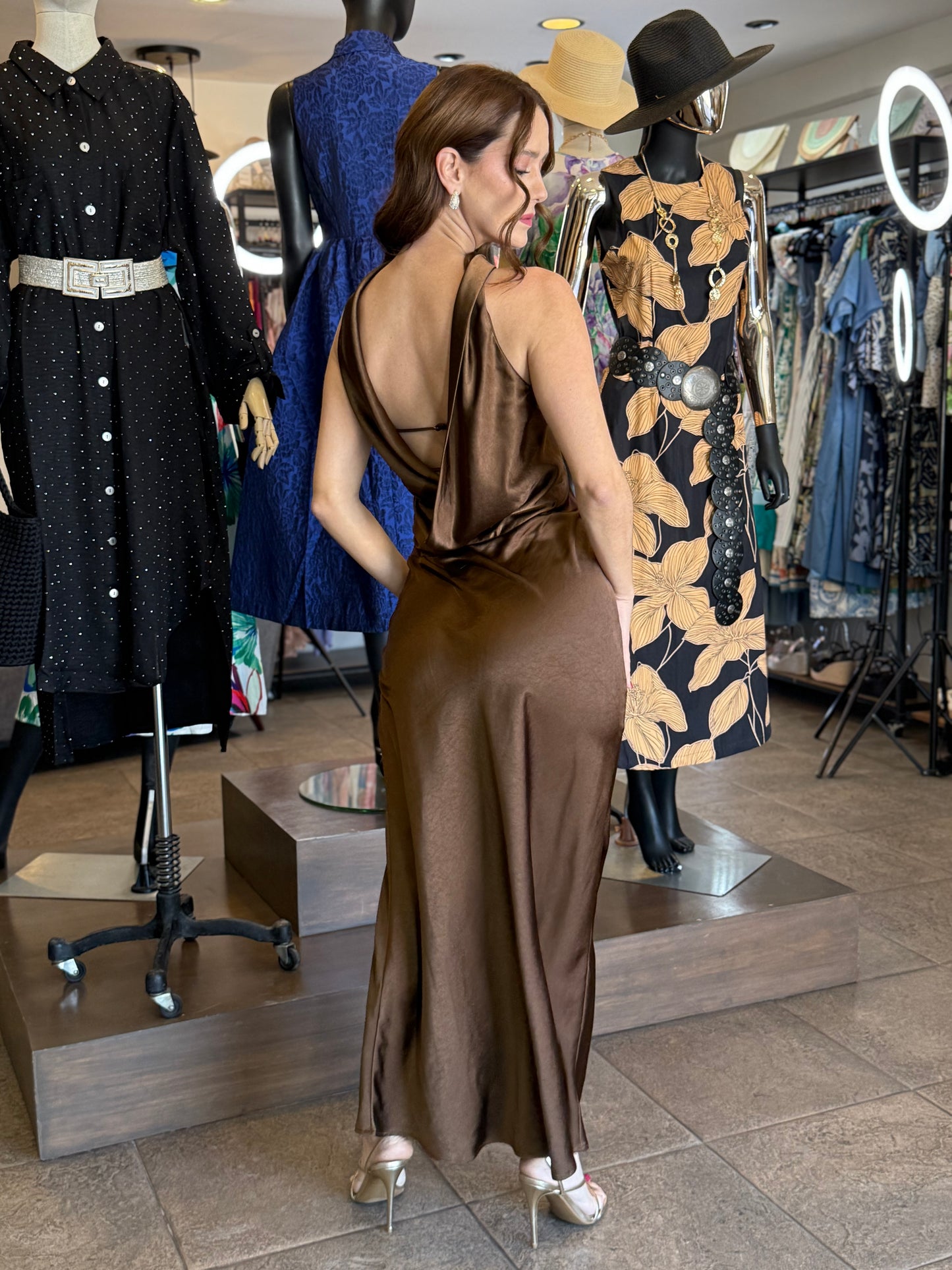 Mocha Satin Elegance