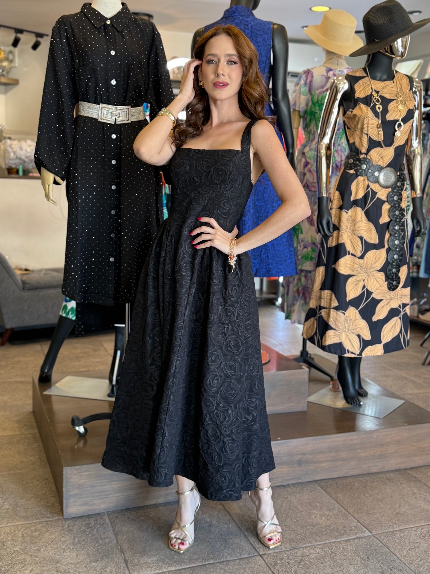 Midnight Rose Dress