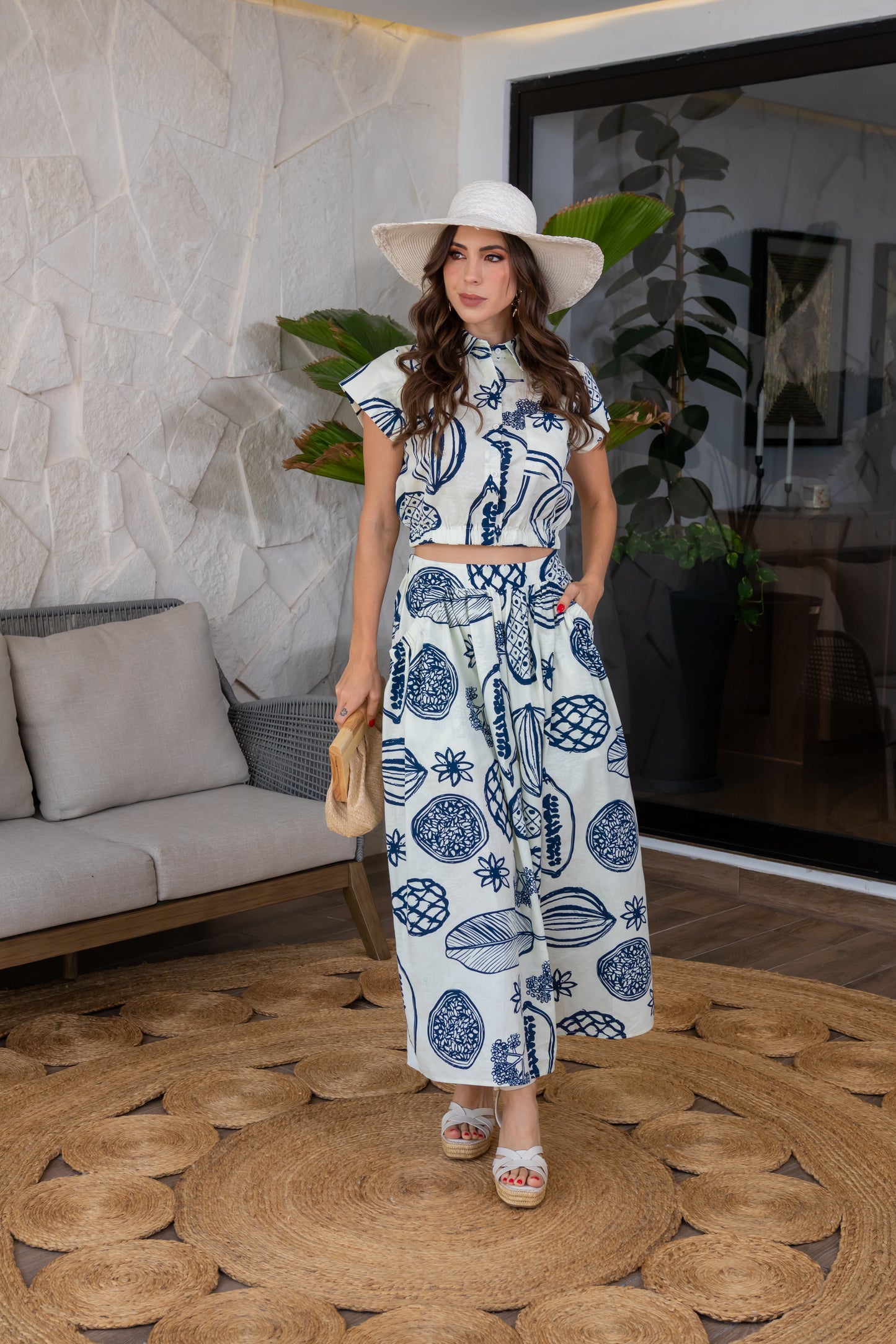 Navy Tropics Set
