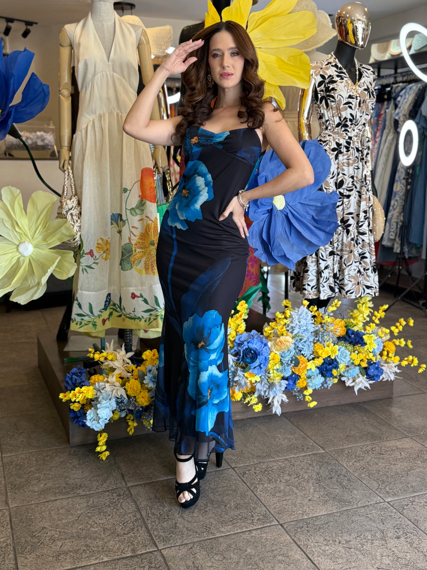 Blue Blossom Elegance Dress