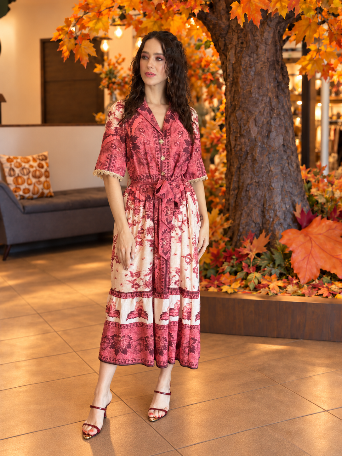 Rose Garden Midi Dress