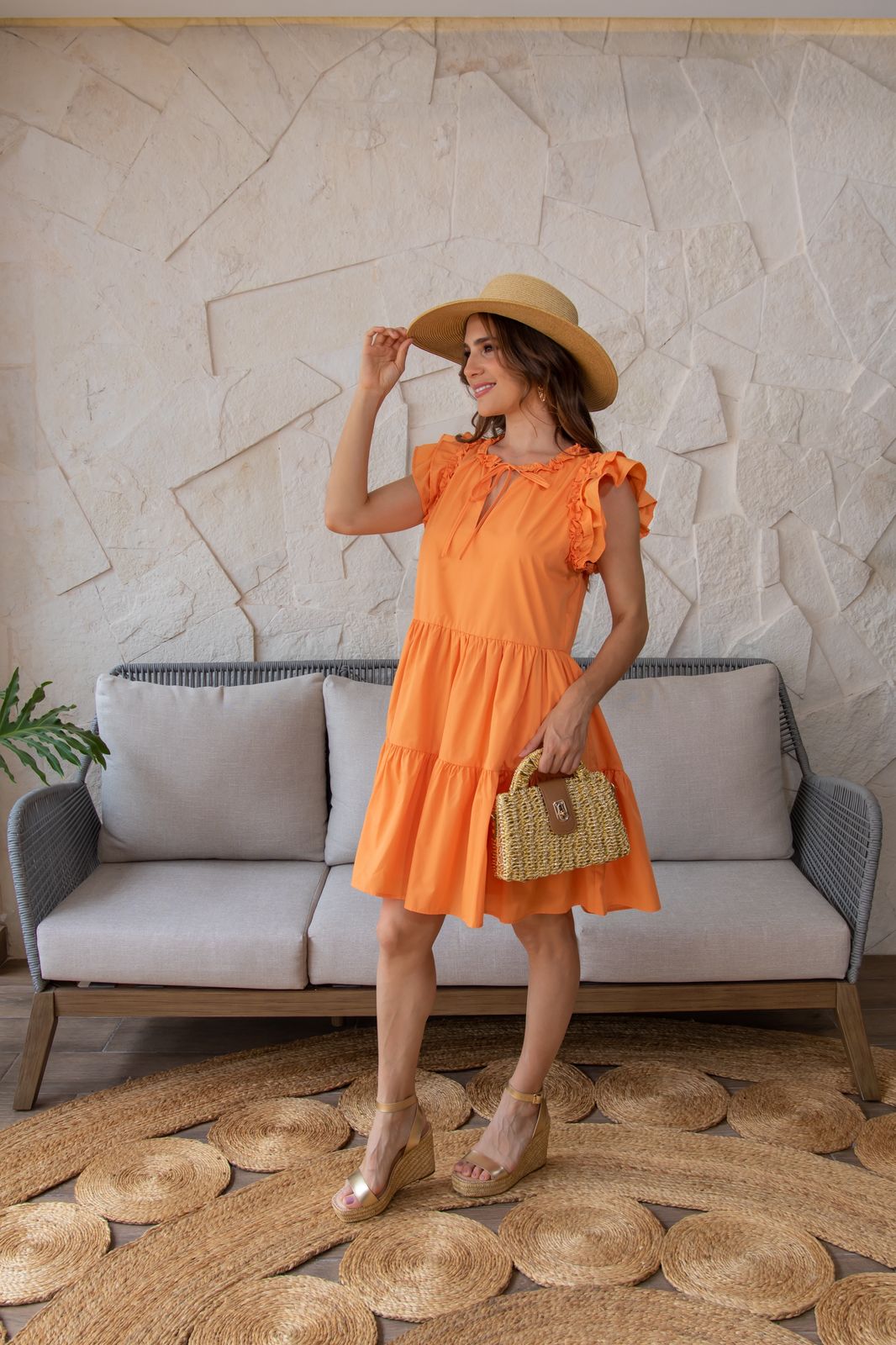 Tangerine Breeze Dress