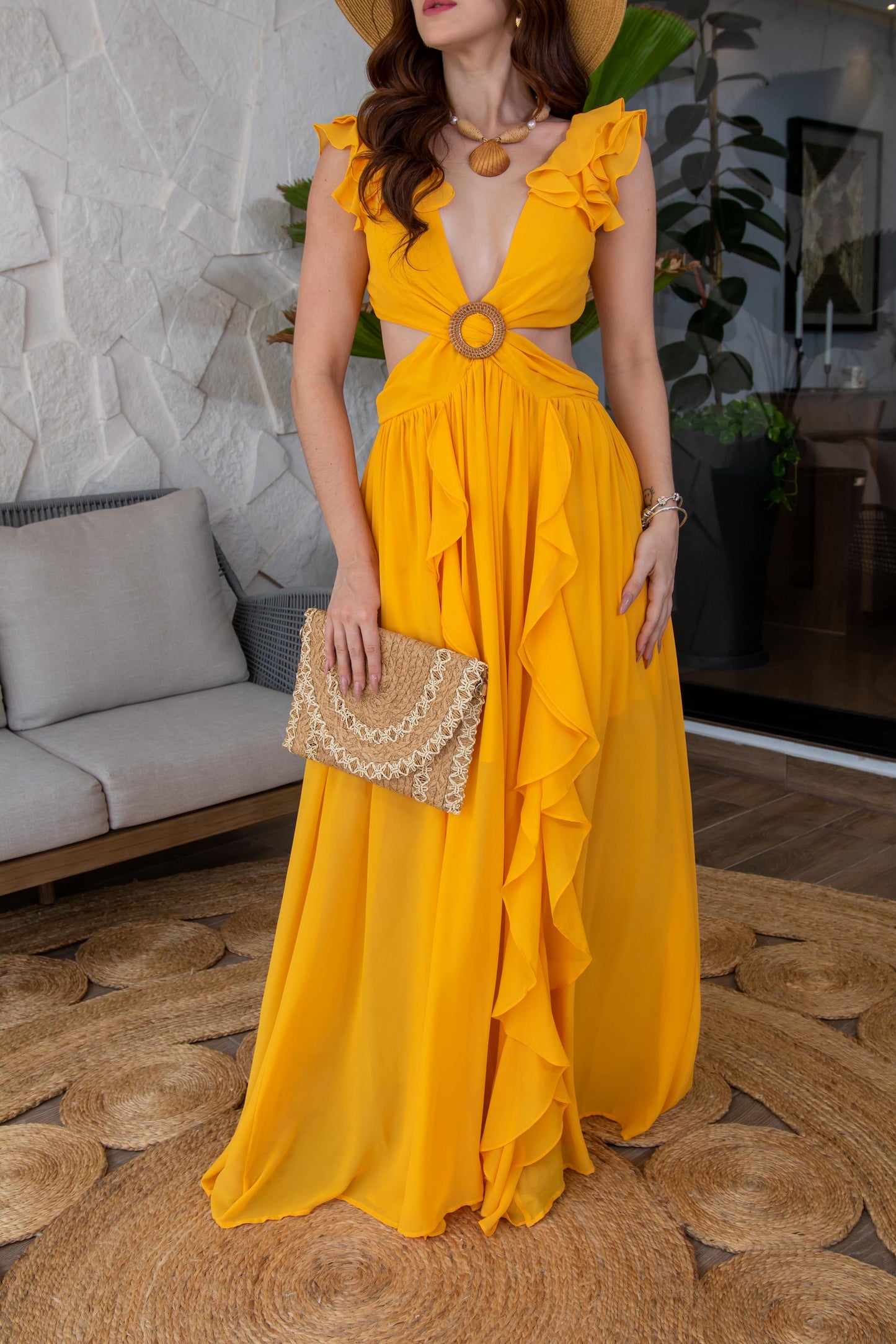 Golden Riviera Dress