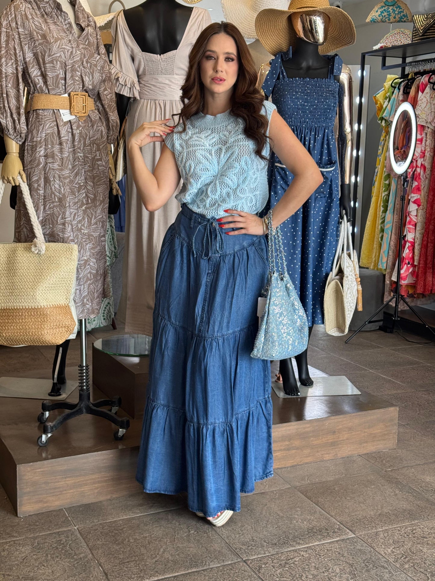 Indigo Breeze Skirt