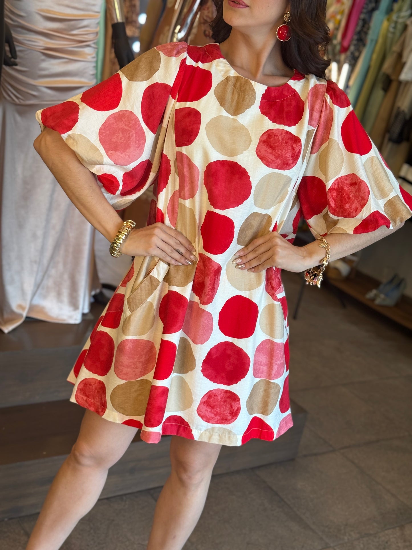 Vestido Scarlet Dots Dress