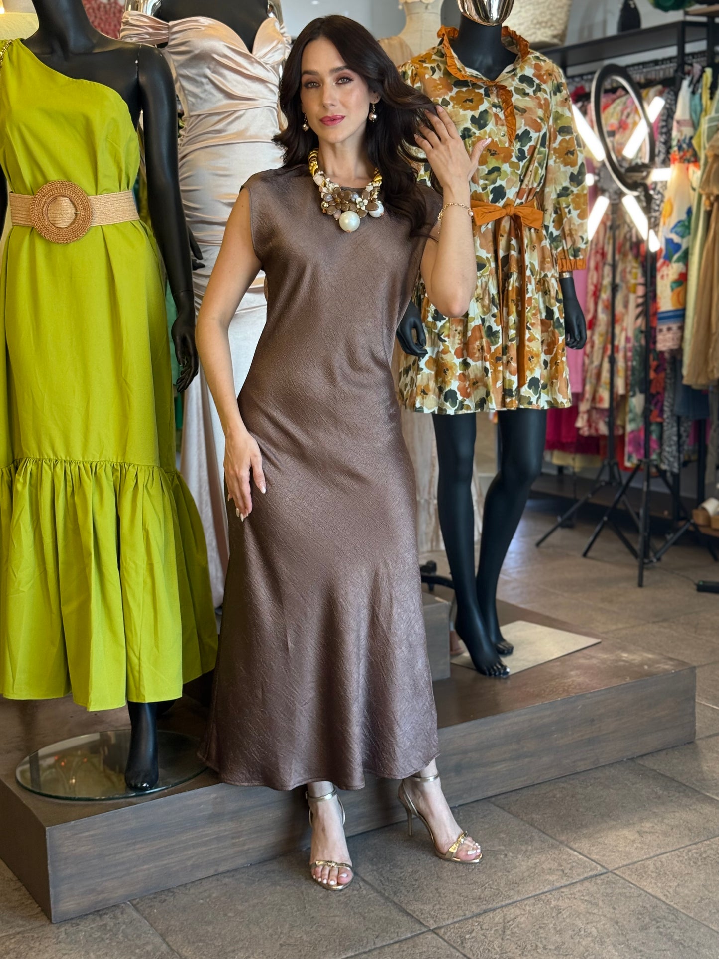 Mocha Glow Dress