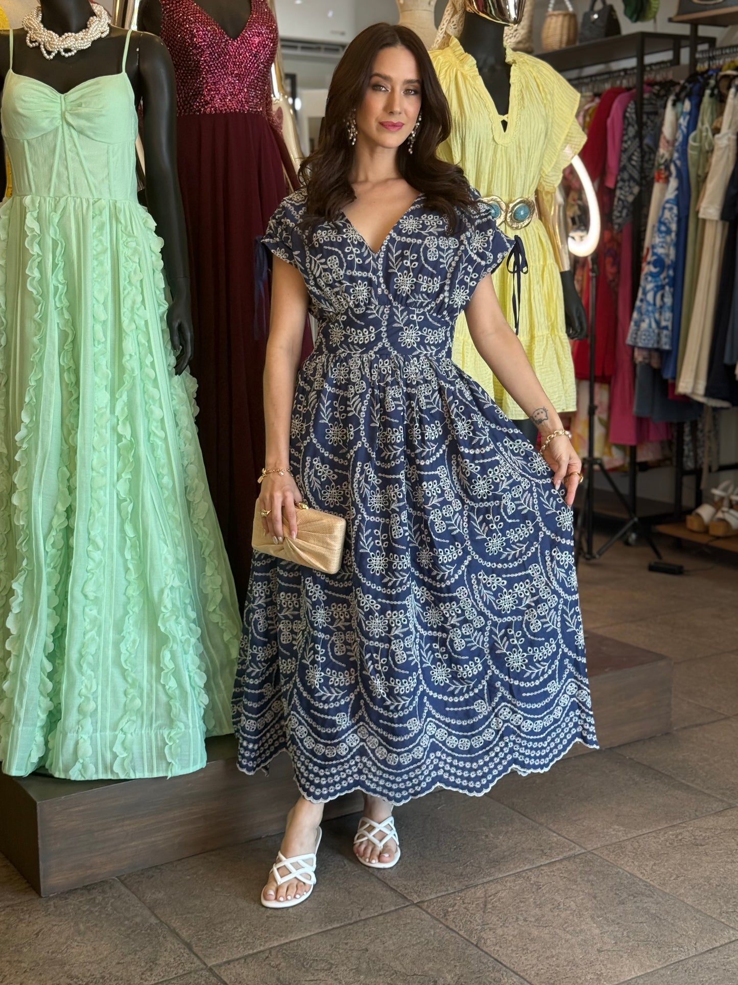 Navy Bloom Dress