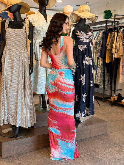 Sunset Glam Maxi Dress
