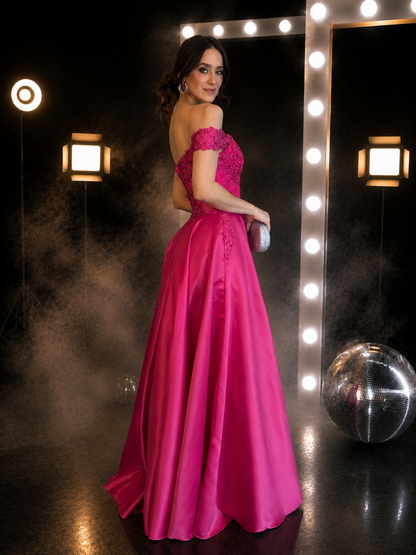 Fuchsia Bloom Gown